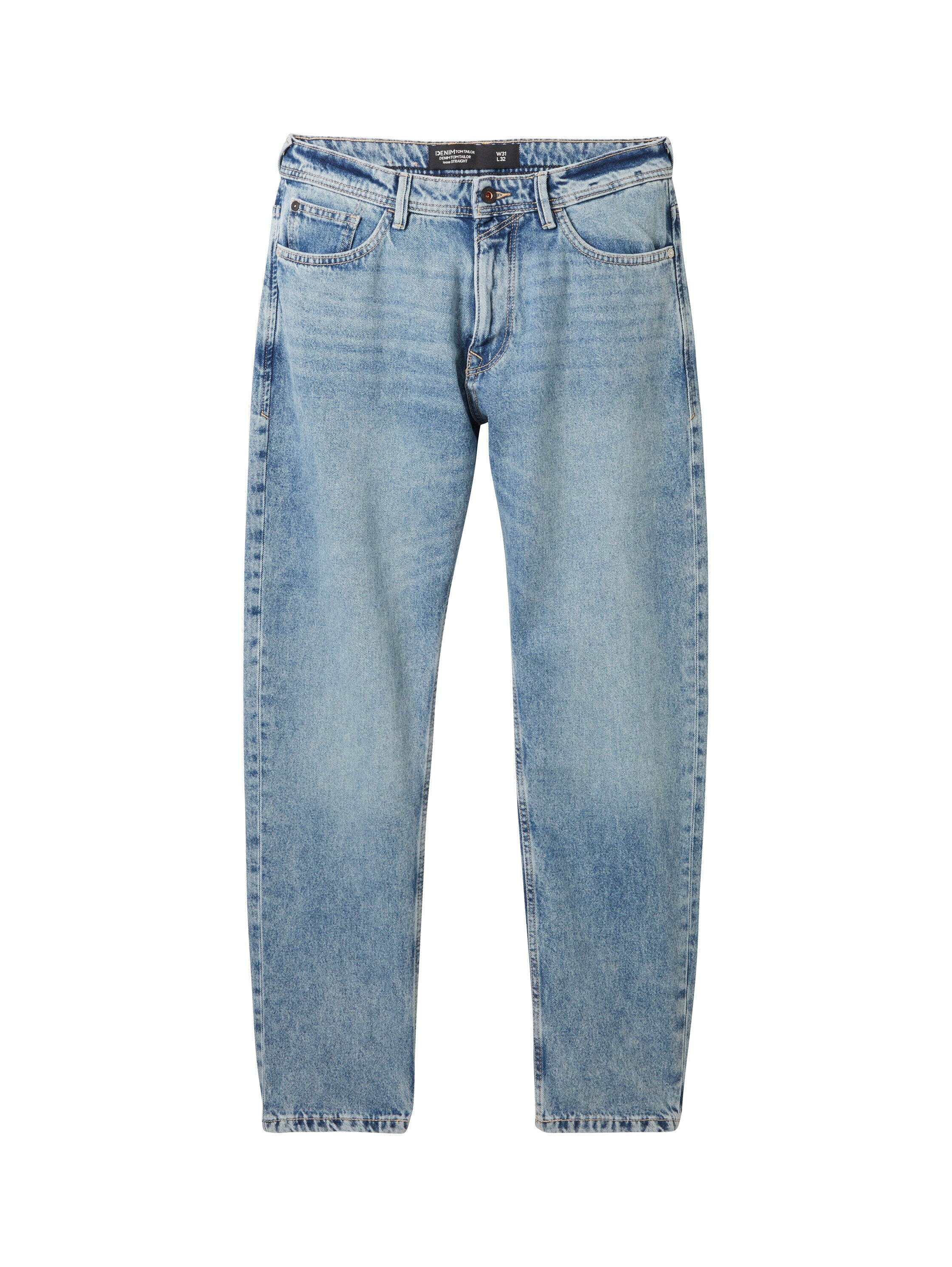 Tom Tailor Denim Jeans mit recycelter Baumwolle Loose Straight Fit für Männer