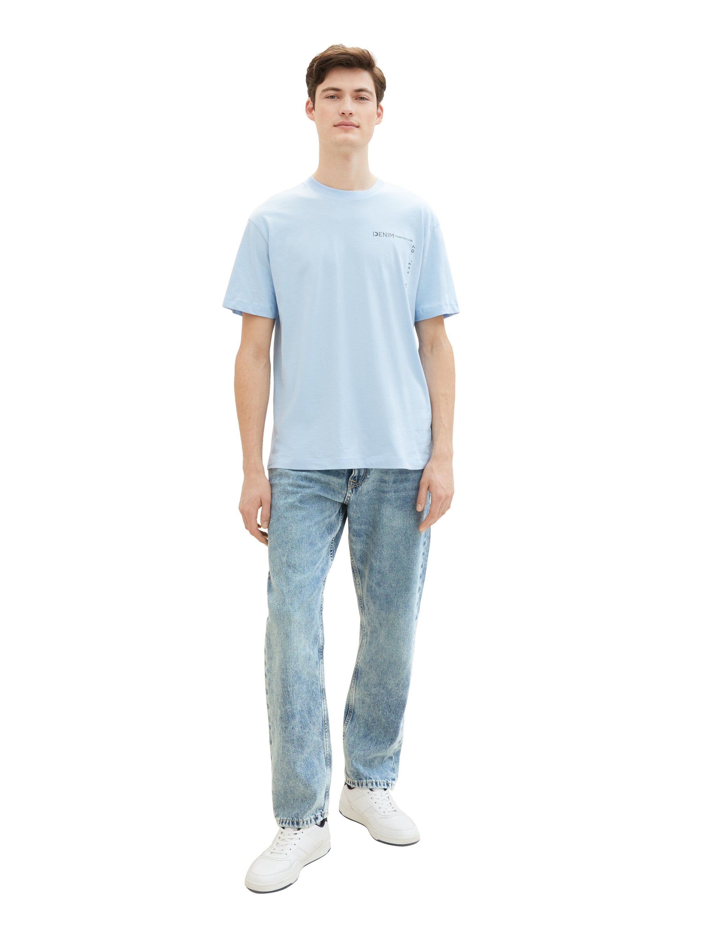 Tom Tailor Denim Jeans mit recycelter Baumwolle Loose Straight Fit für Männer