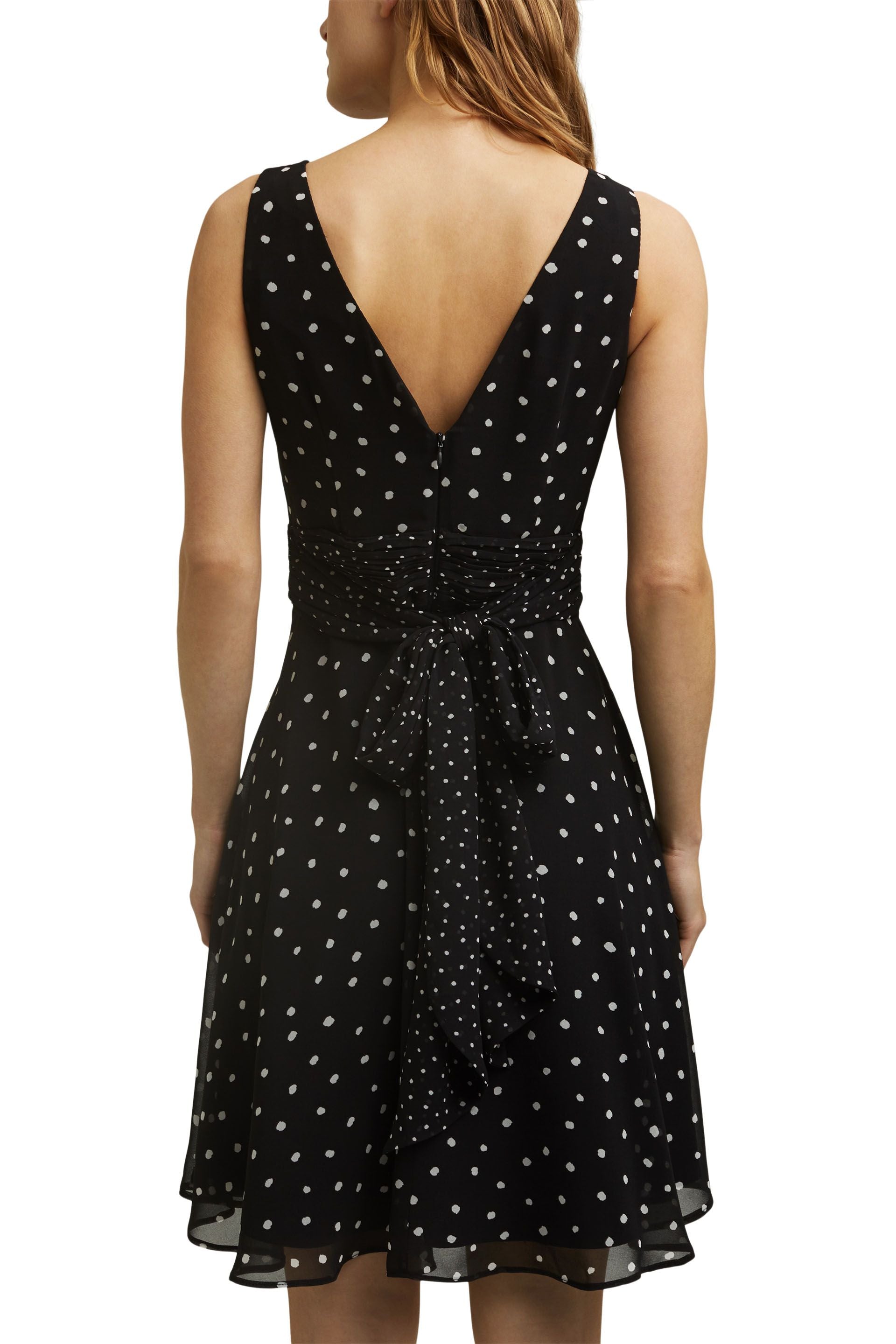 Esprit Crêpe-Chiffon Kleid Damen Ausgestellt Elegant