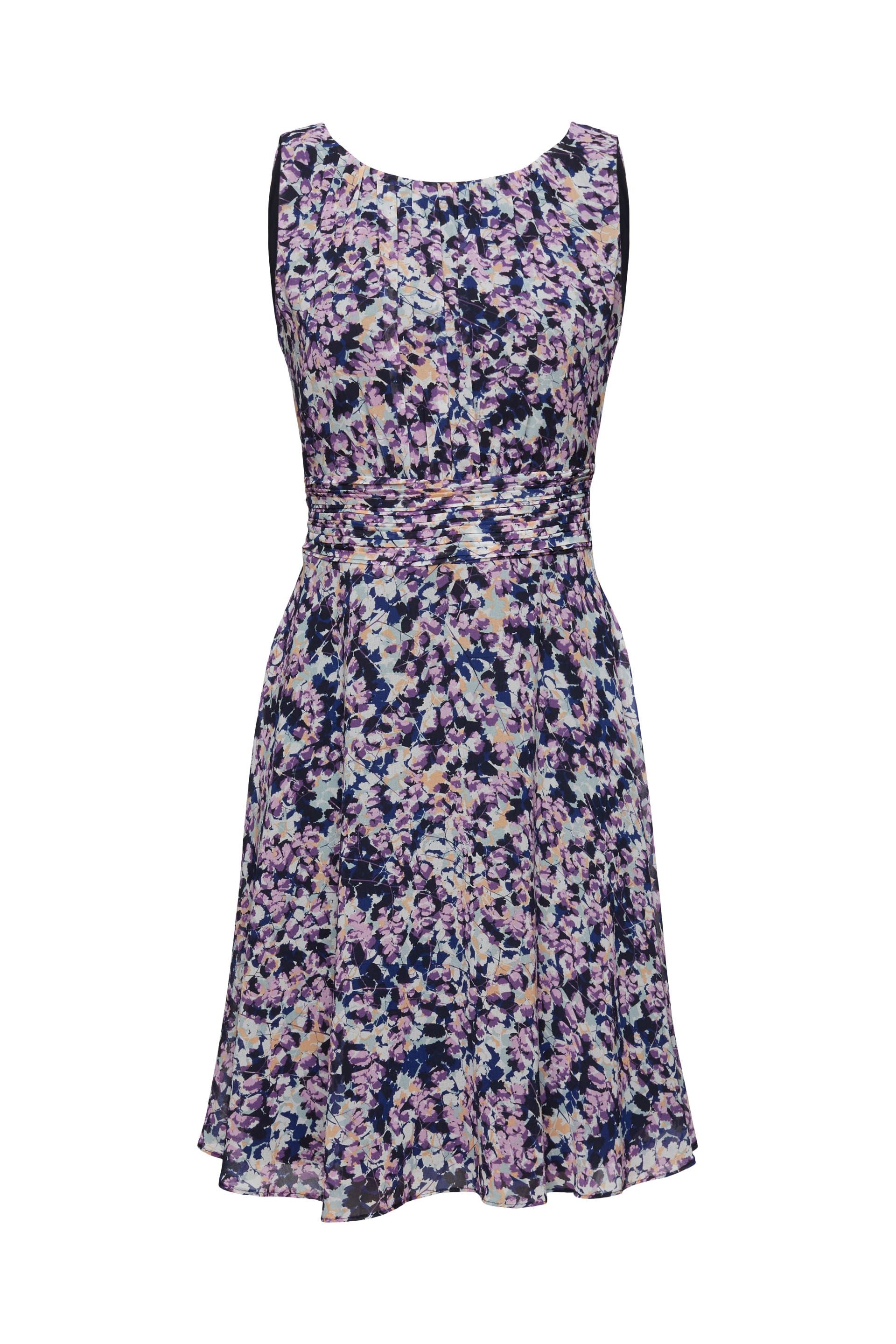 Esprit Crêpe-Chiffon Kleid Damen Ausgestellt Elegant