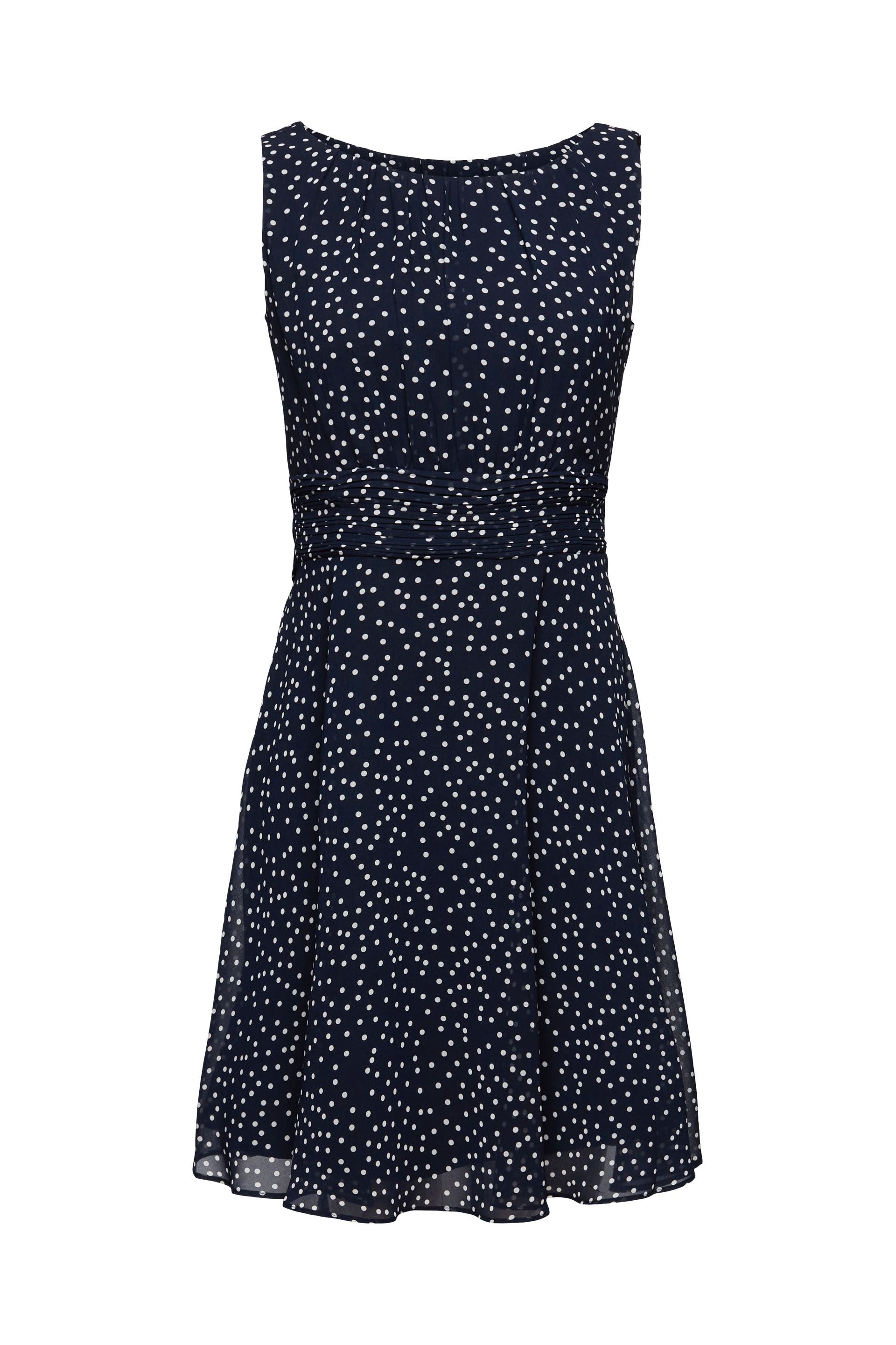 Esprit Crêpe-Chiffon Kleid Damen Ausgestellt Elegant