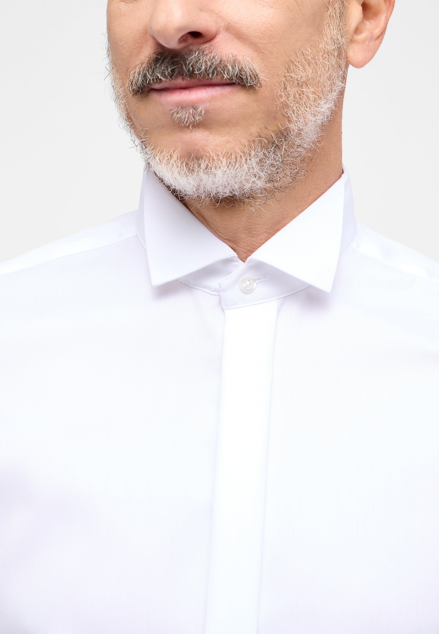 Eterna Business-Hemd Herren Kläppchen-Kragen Umschlagmanschette