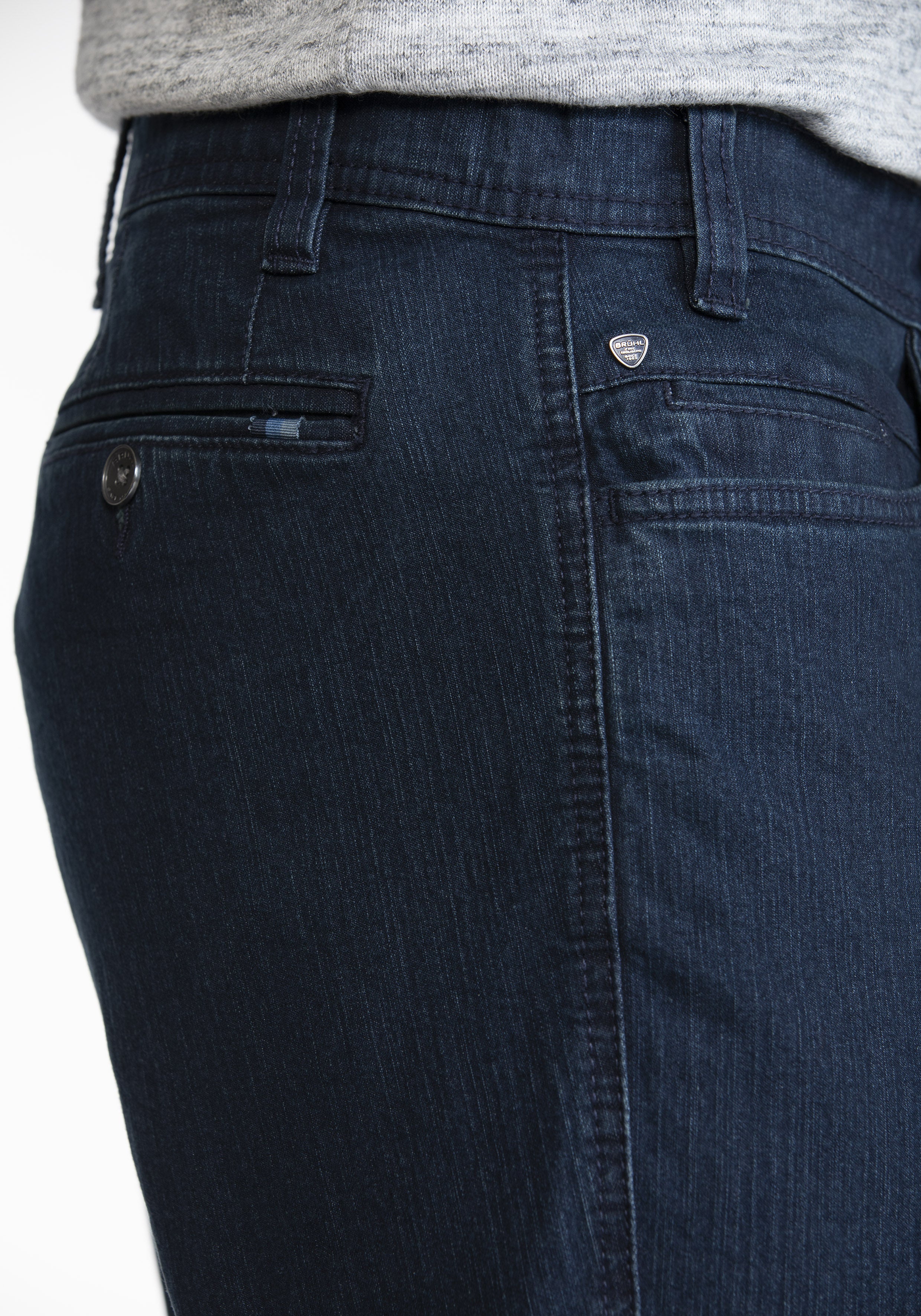 C.Bruehl Stretch-Denim Hose für Herren mit 5-Pocket Optik und Komfortbund