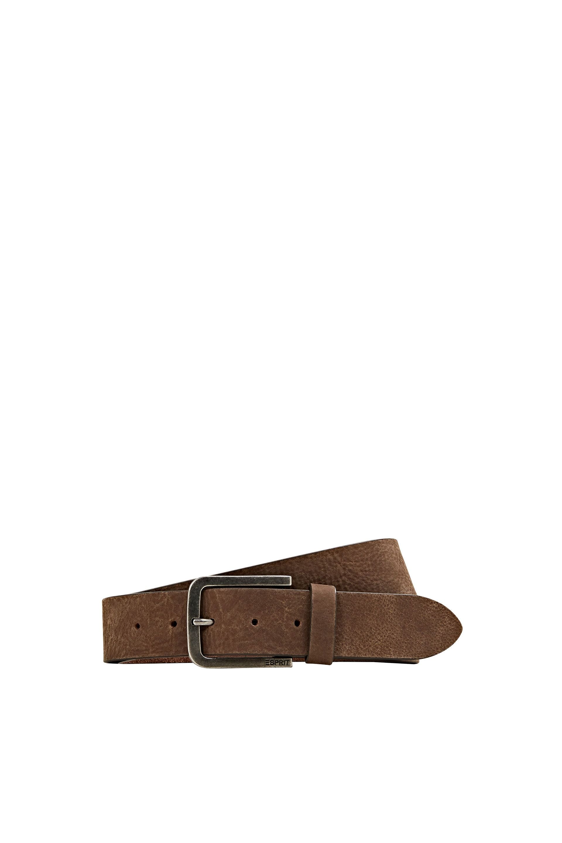 Esprit Herren Gürtel Vintage Metallschnalle Nubukleder