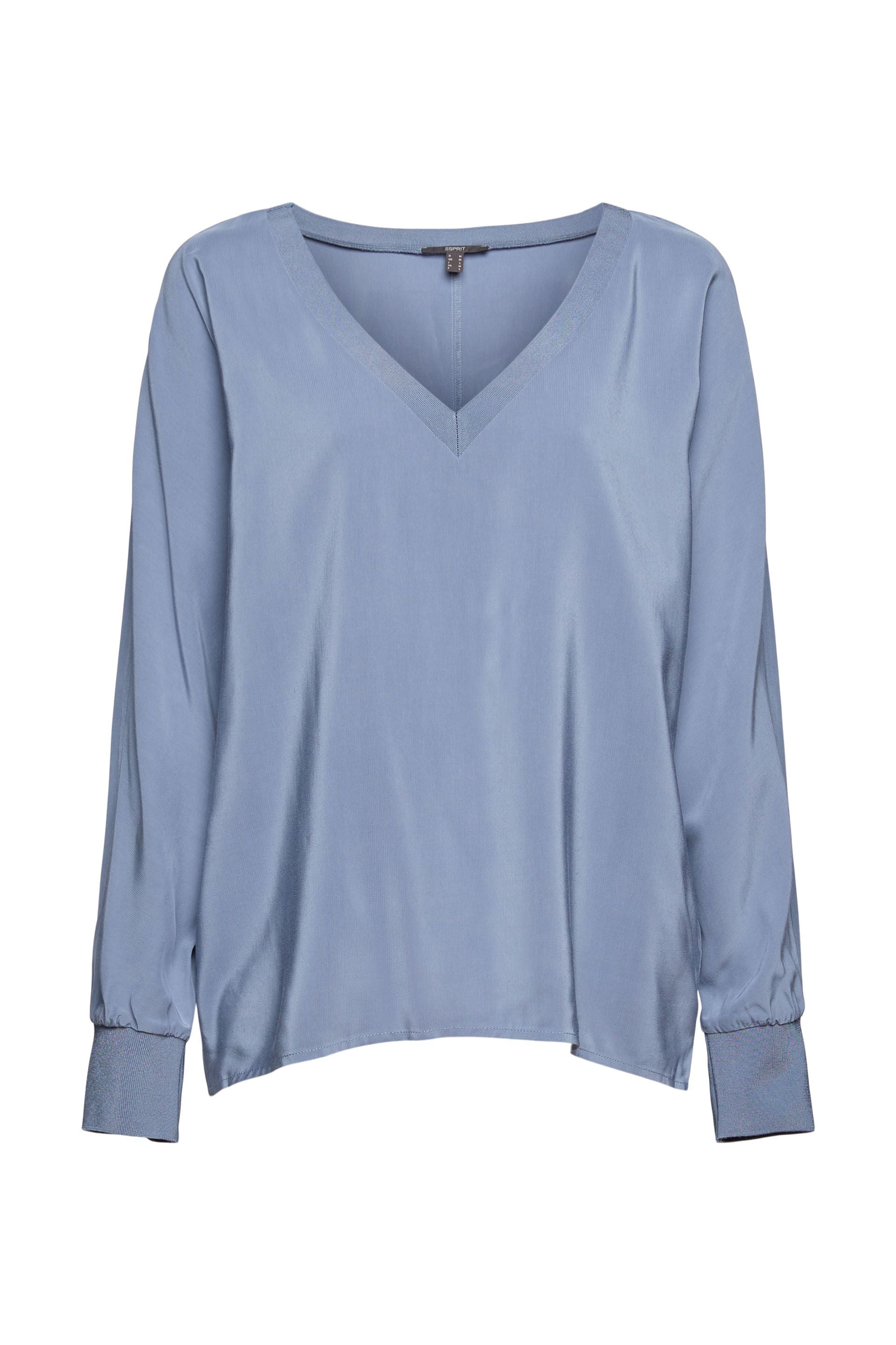 ESPRIT Bluse Damen Viskose Lockere Passform