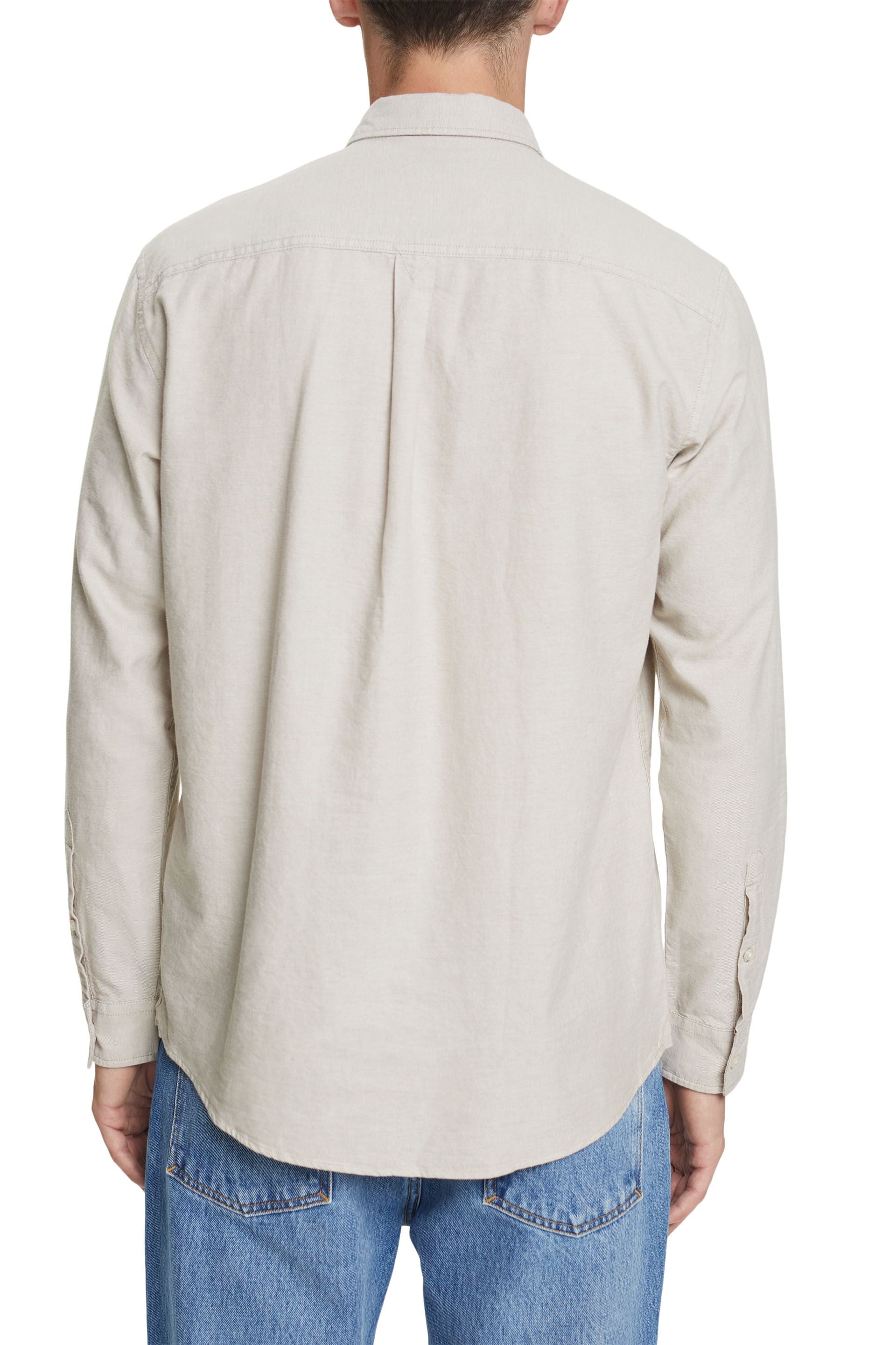 Esprit Baumwollhemd für Herren mit Button-Down-Kragen und Brusttasche