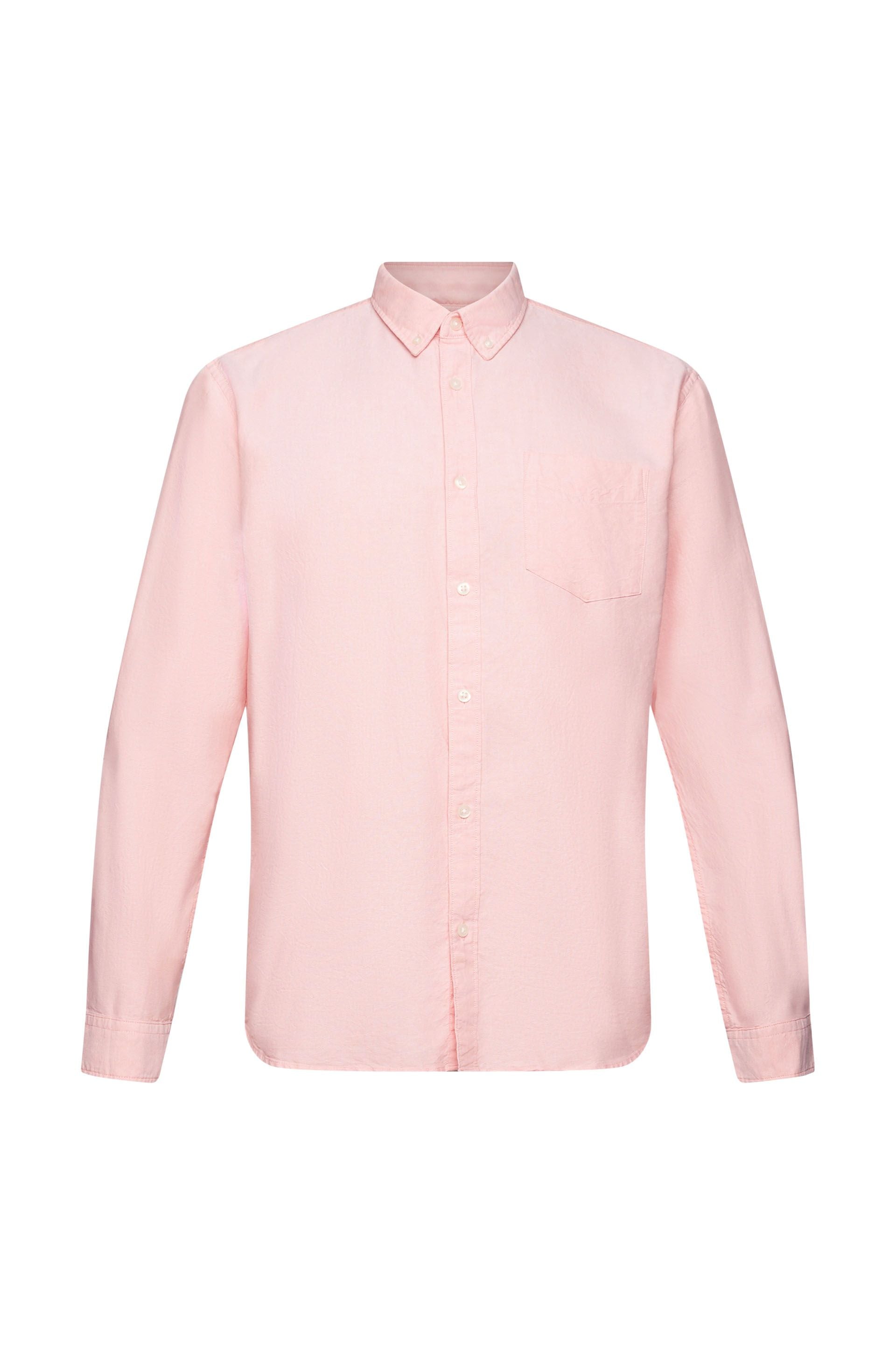 Esprit Baumwollhemd für Herren mit Button-Down-Kragen und Brusttasche