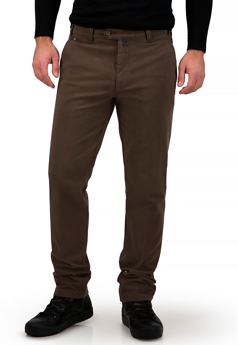 BRÜHL Thermo Stretch Twill Chinohose für Herren mit Cashmere Touch