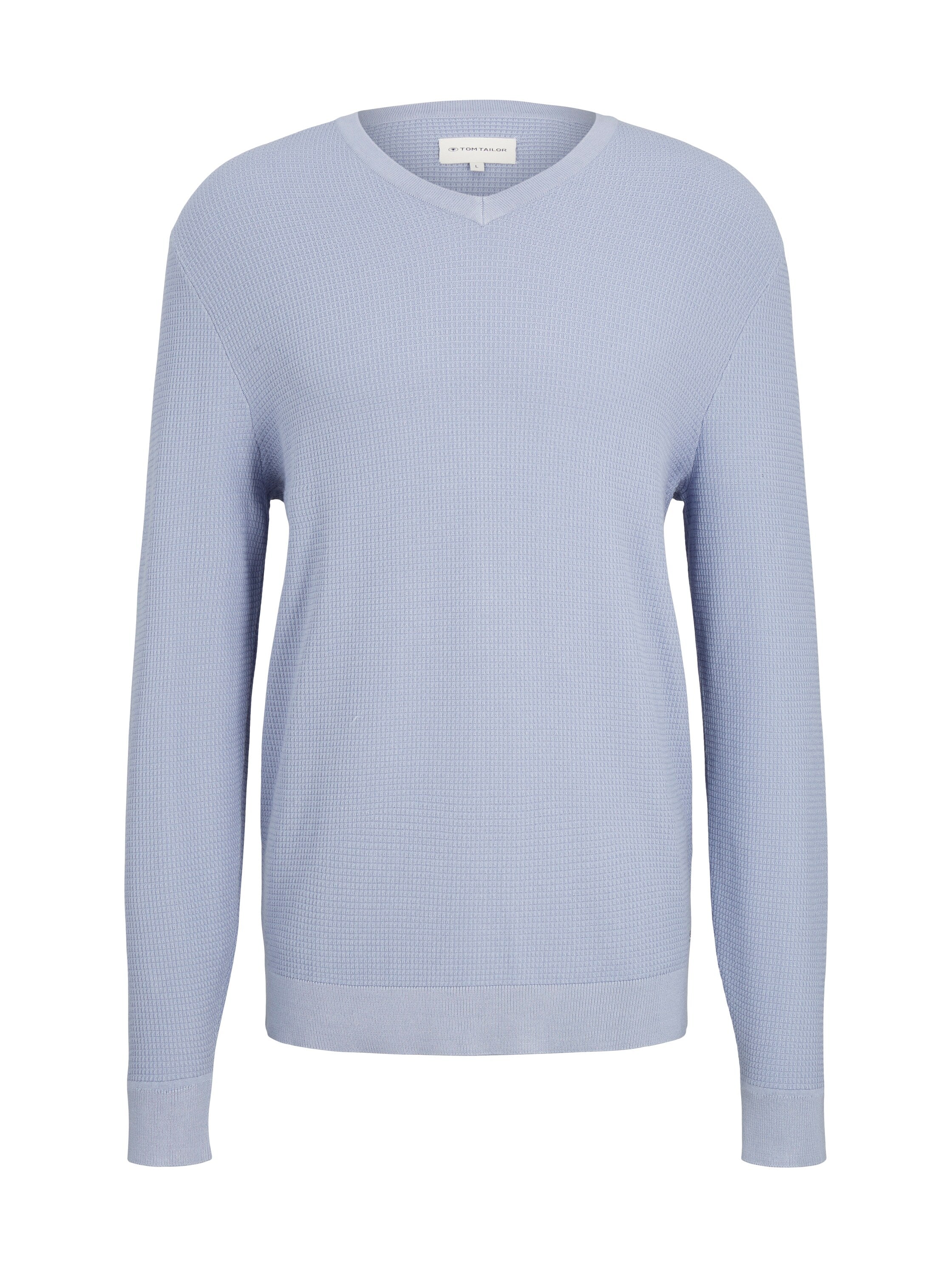Tom Tailor Denim Strickpullover Regular Fit Herren mit V-Ausschnitt