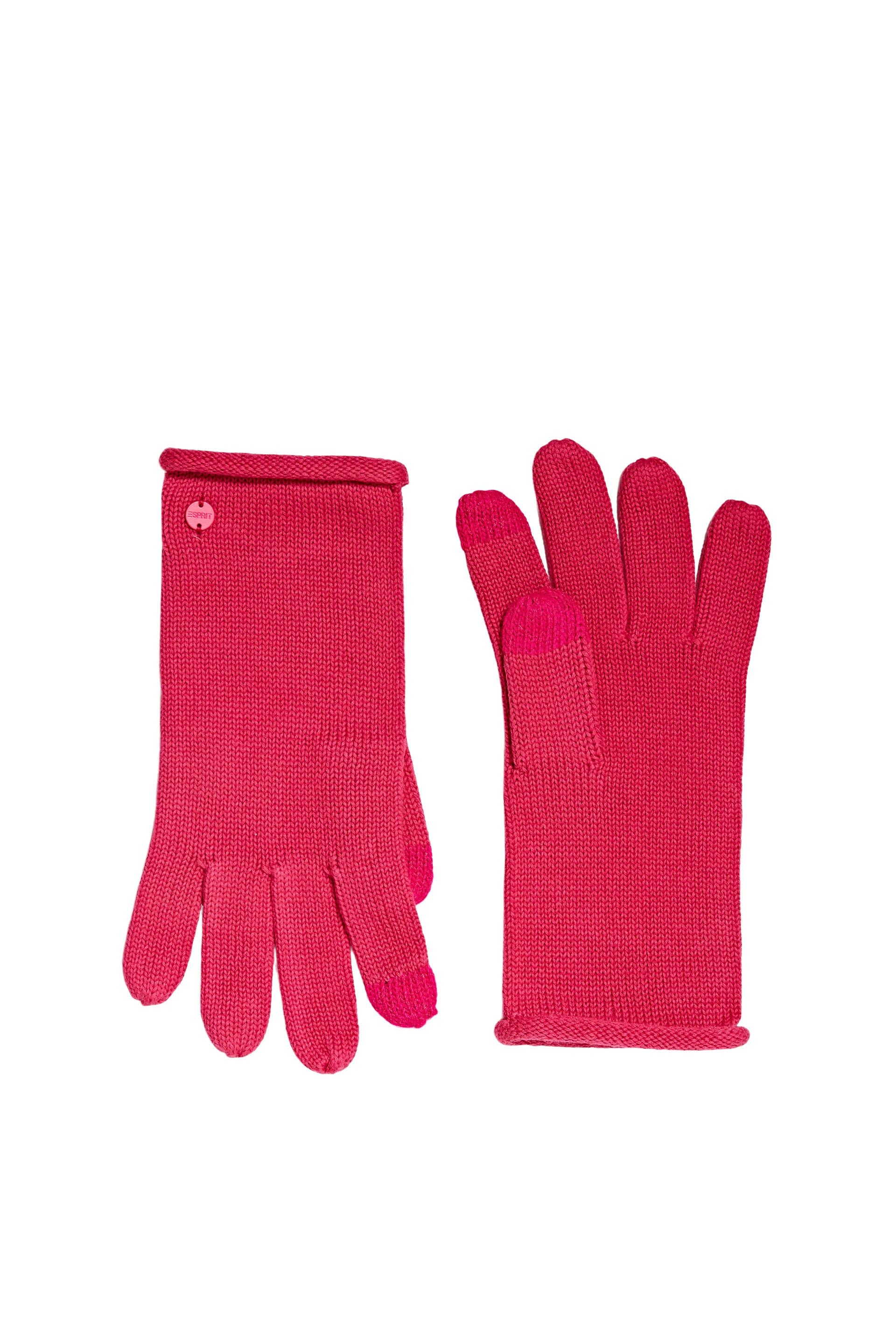 ESPRIT Touchscreen-fähige Baumwollstrickhandschuhe für Erwachsene