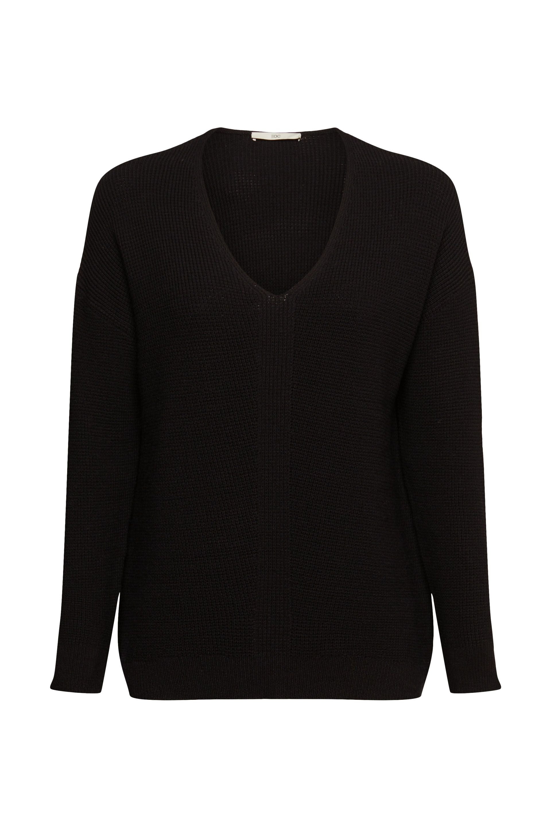 Esprit Strickpullover Damen Lockerer Sitz V-Ausschnitt