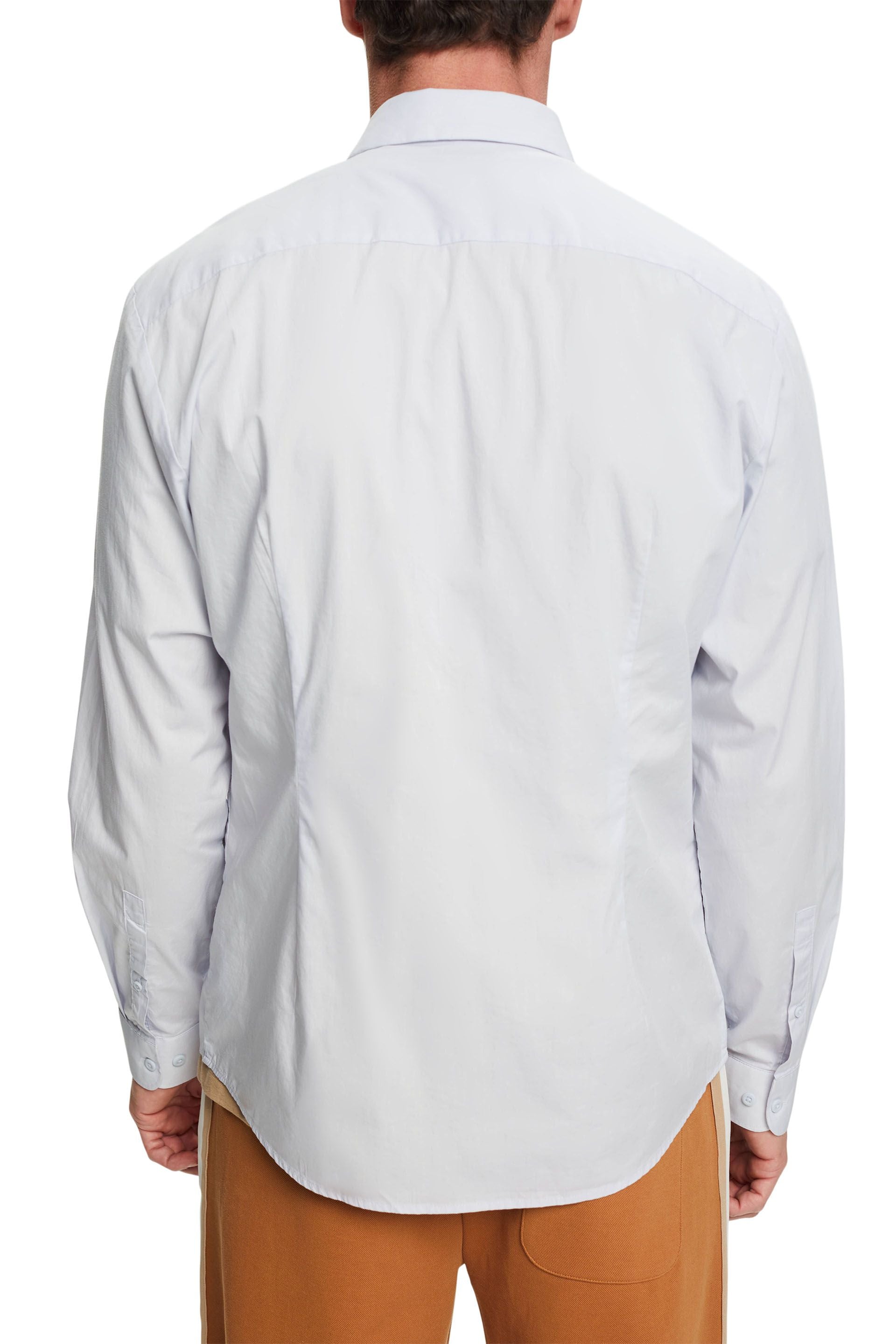 ESPRIT Herren Baumwollhemd Slim Fit Umlegekragen Manschetten