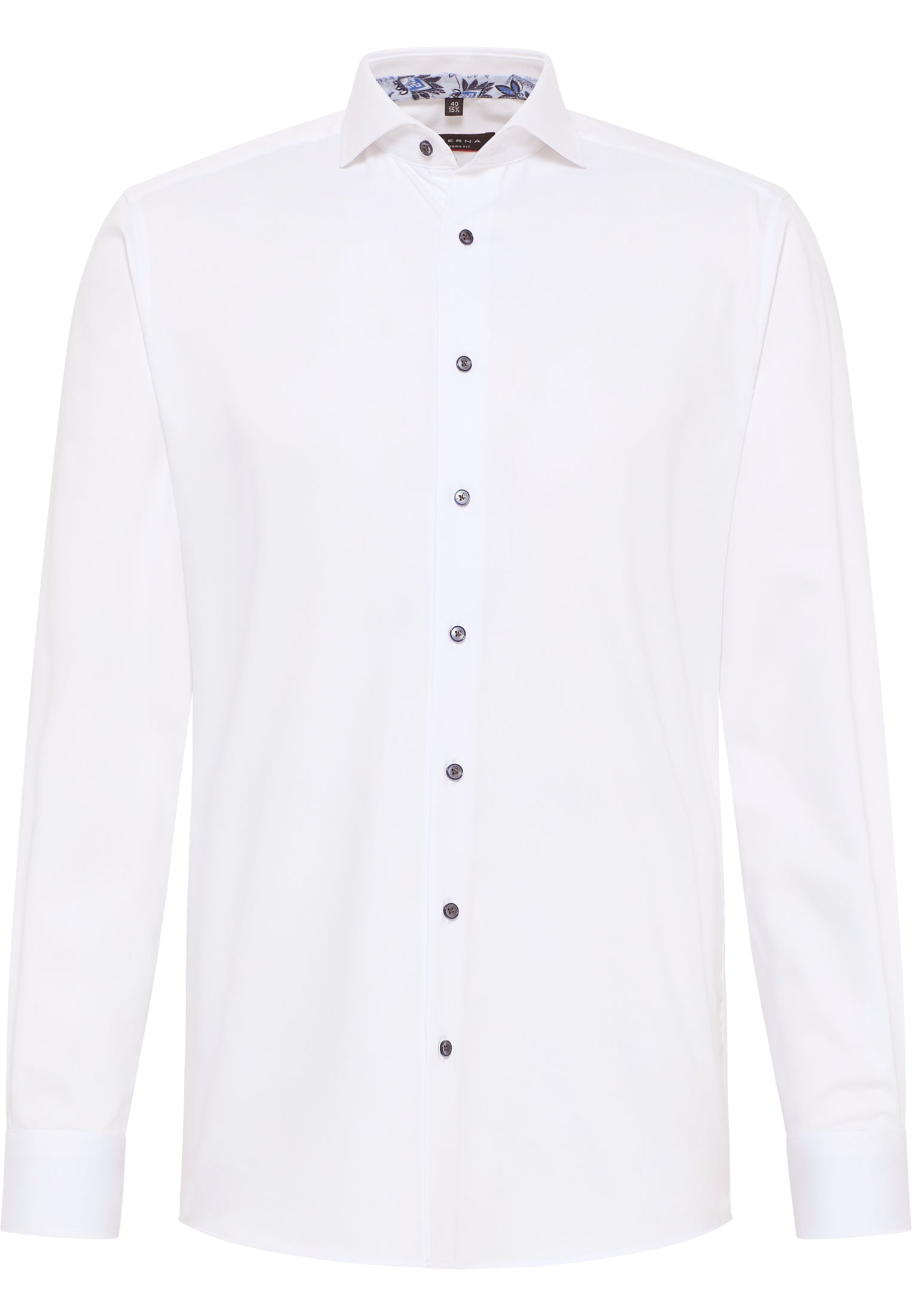 Modern Fit Twill-Hemd mit Hai-Kragen für Herren