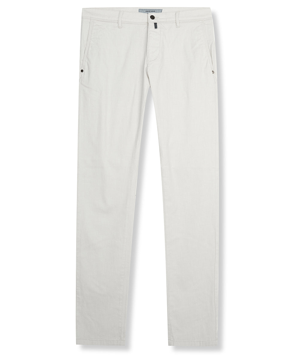 Pierre Cardin Chino Hose für Herren mit Garnfärber Bi Color Optik