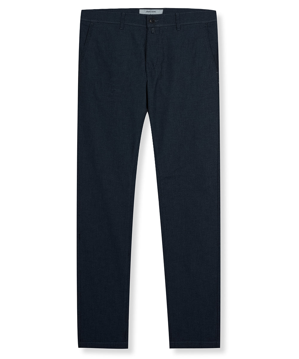 Pierre Cardin Chino Hose für Herren mit Garnfärber Bi Color Optik