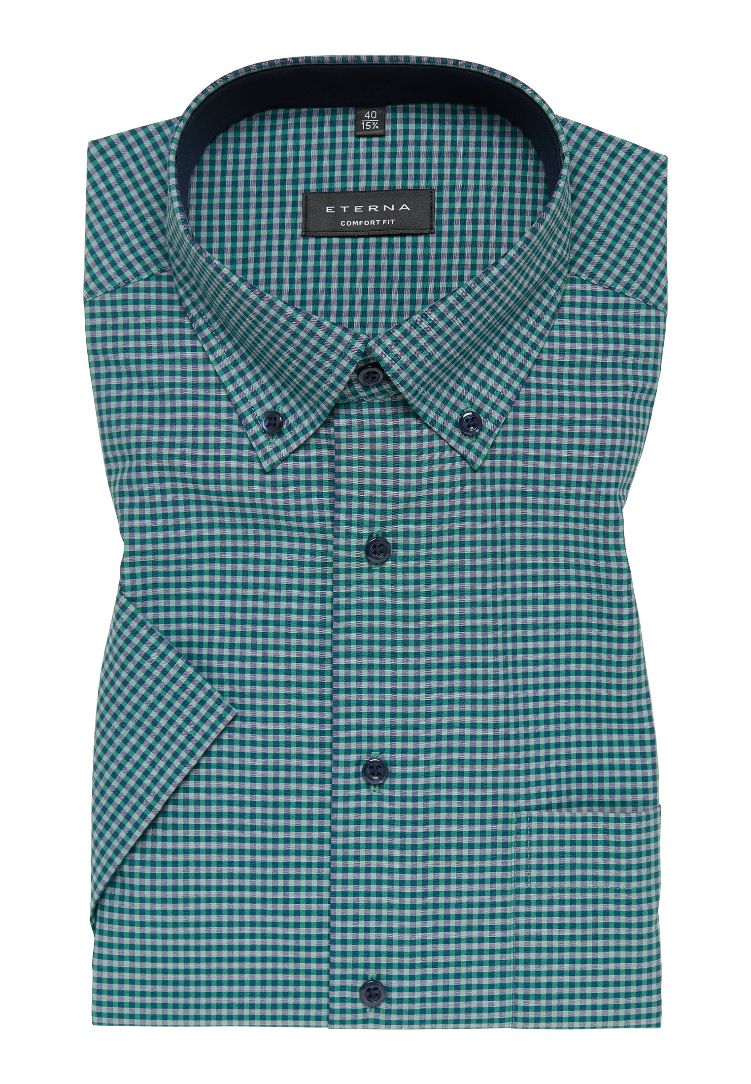 Marke Karo-Hemd Herren Komfort Fit Bügelfrei