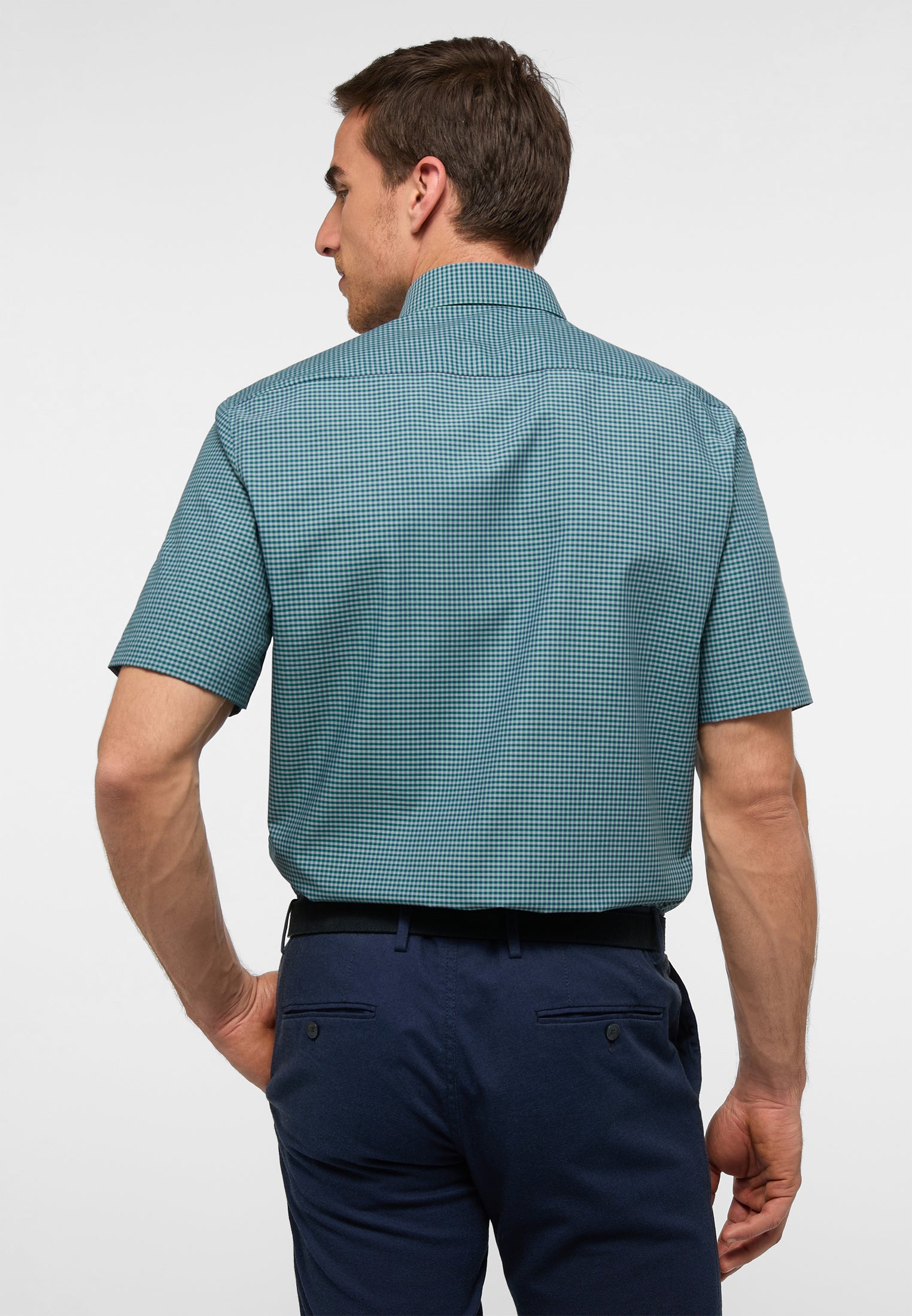 Marke Karo-Hemd Herren Komfort Fit Bügelfrei