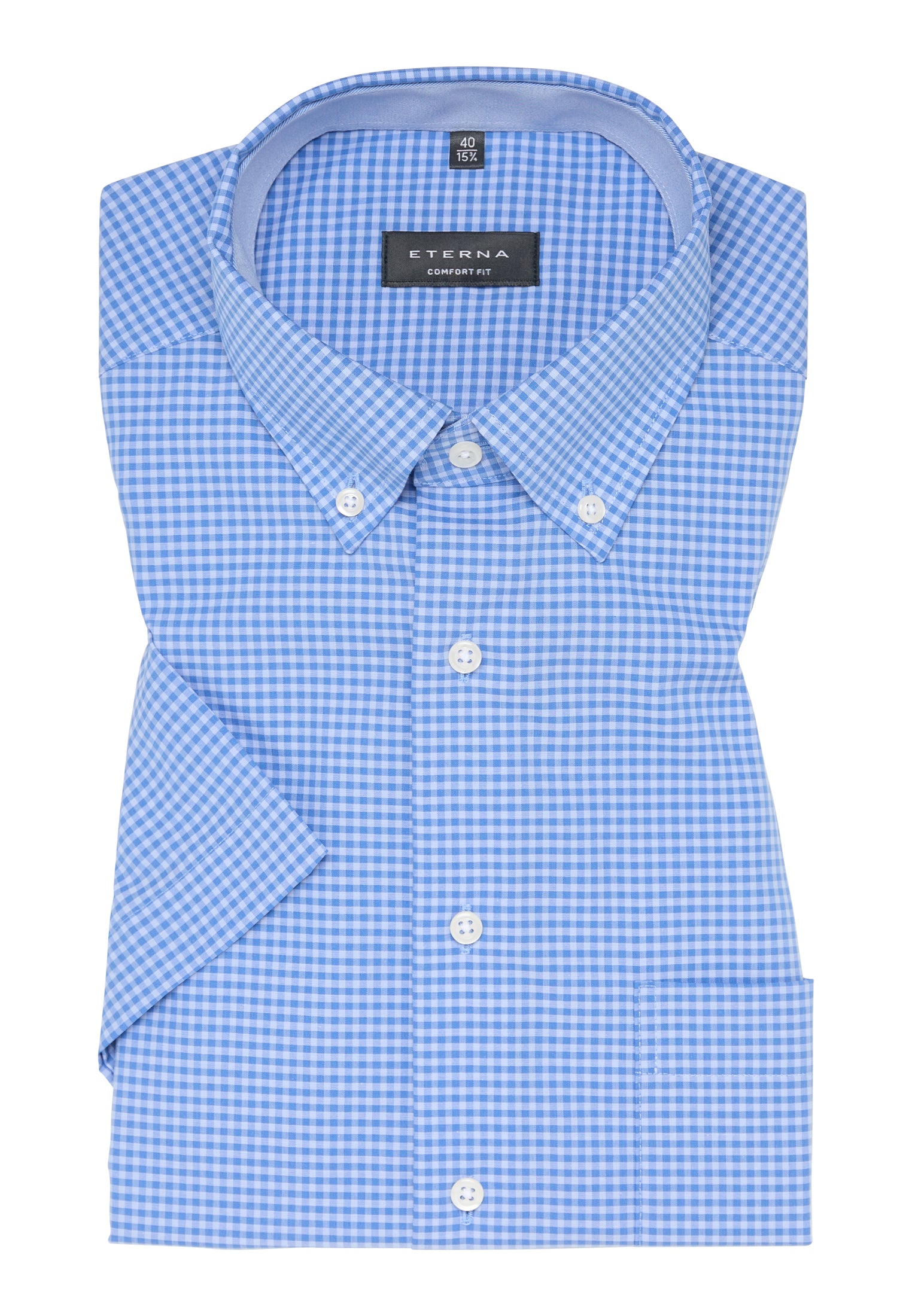 Marke Karo-Hemd Herren Komfort Fit Bügelfrei