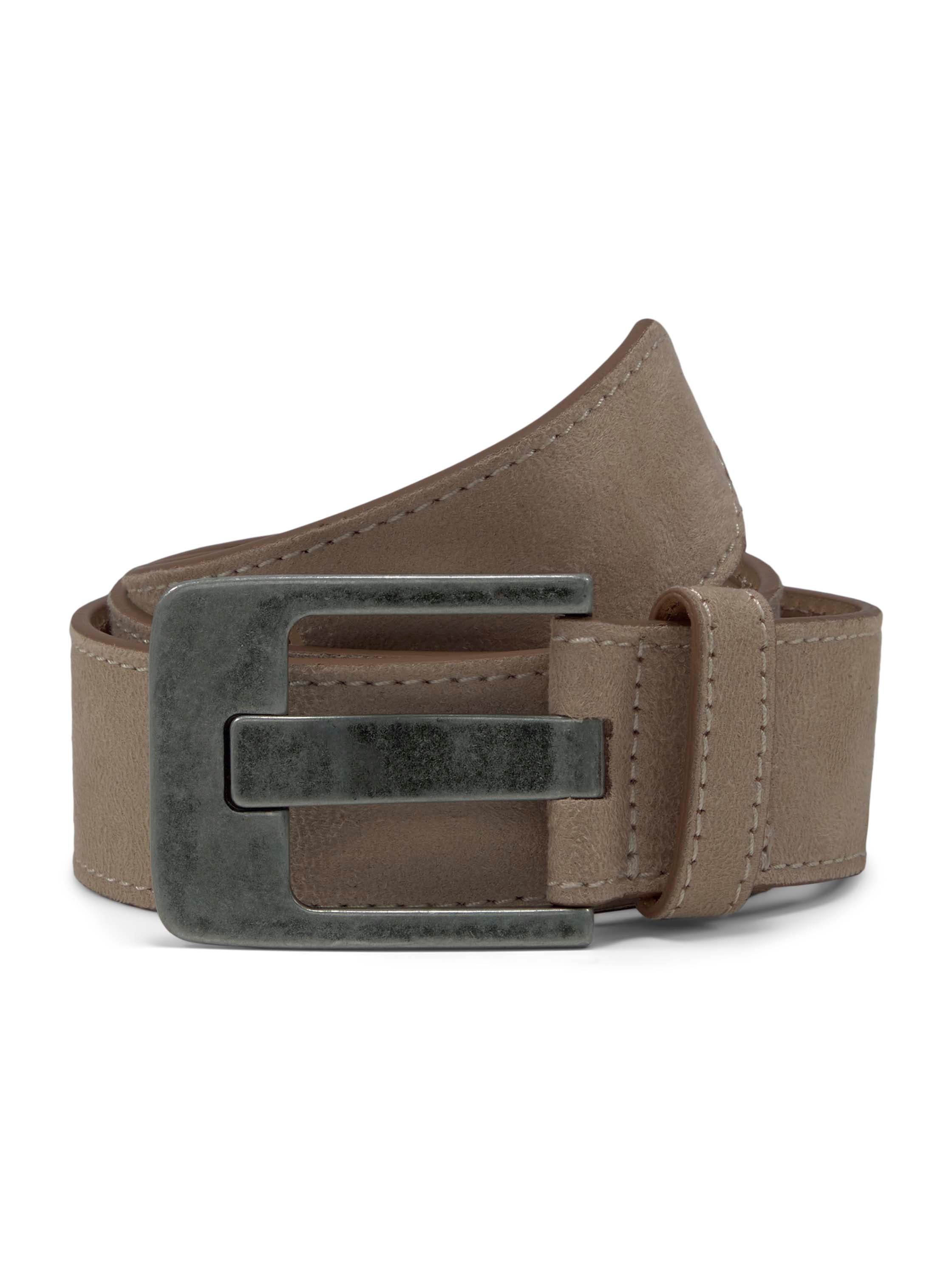 TOM TAILOR Veloursleder Gürtel Damen mit Vintage-Look Schnalle