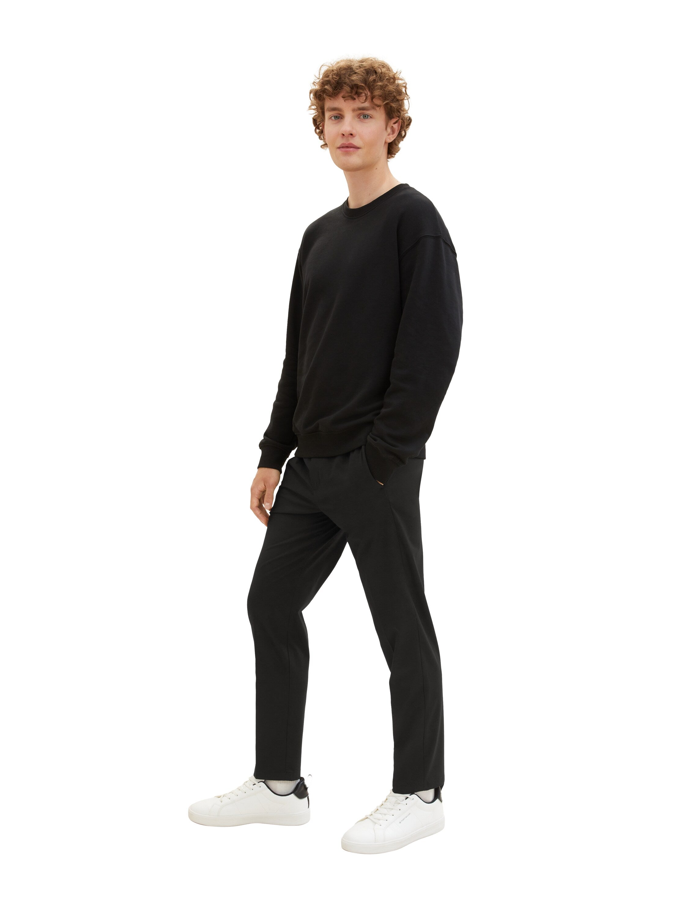 Tom Tailor Denim Relaxed Tapered Hose Herren mit elastischem Bund