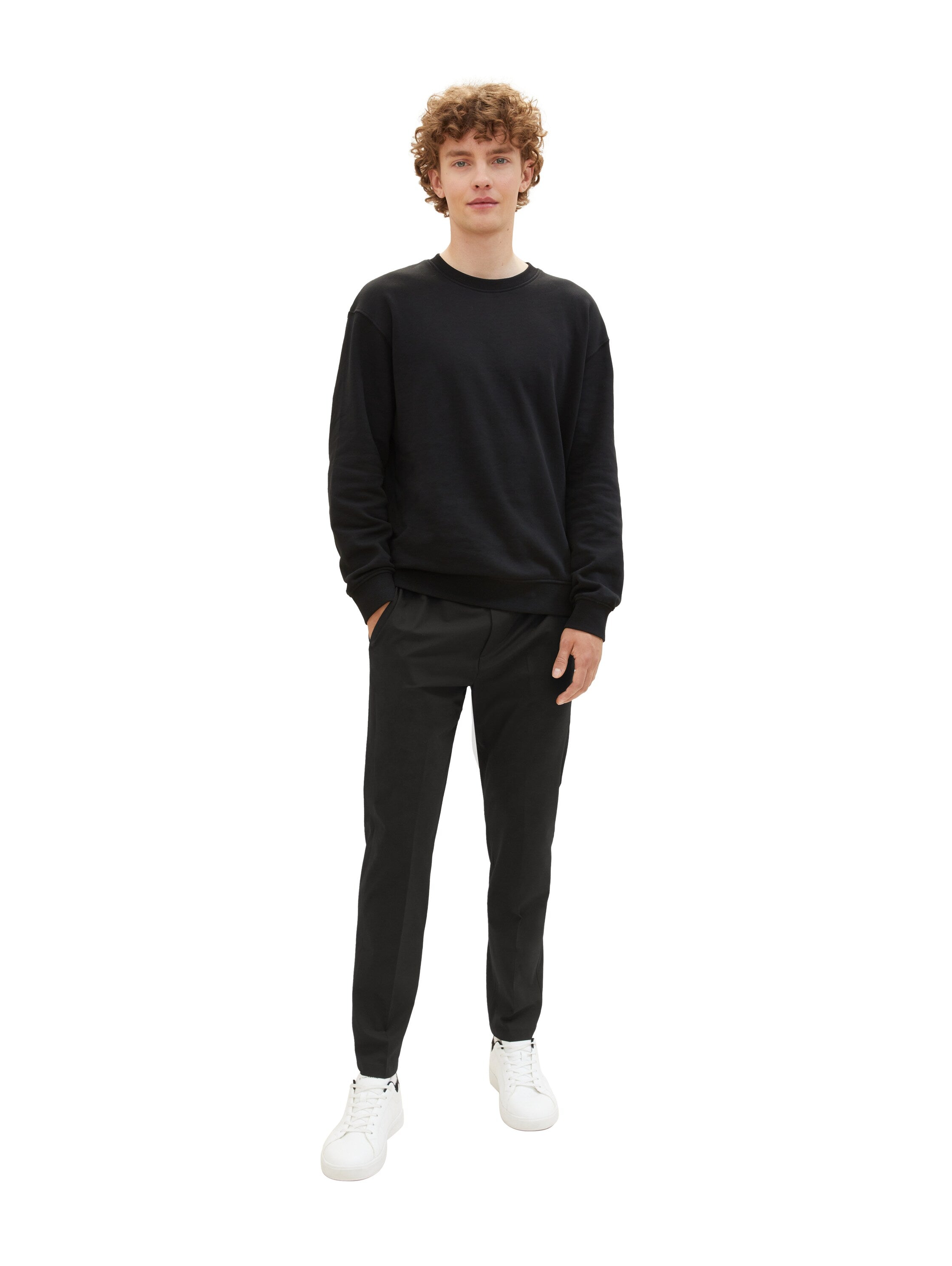 Tom Tailor Denim Relaxed Tapered Hose Herren mit elastischem Bund
