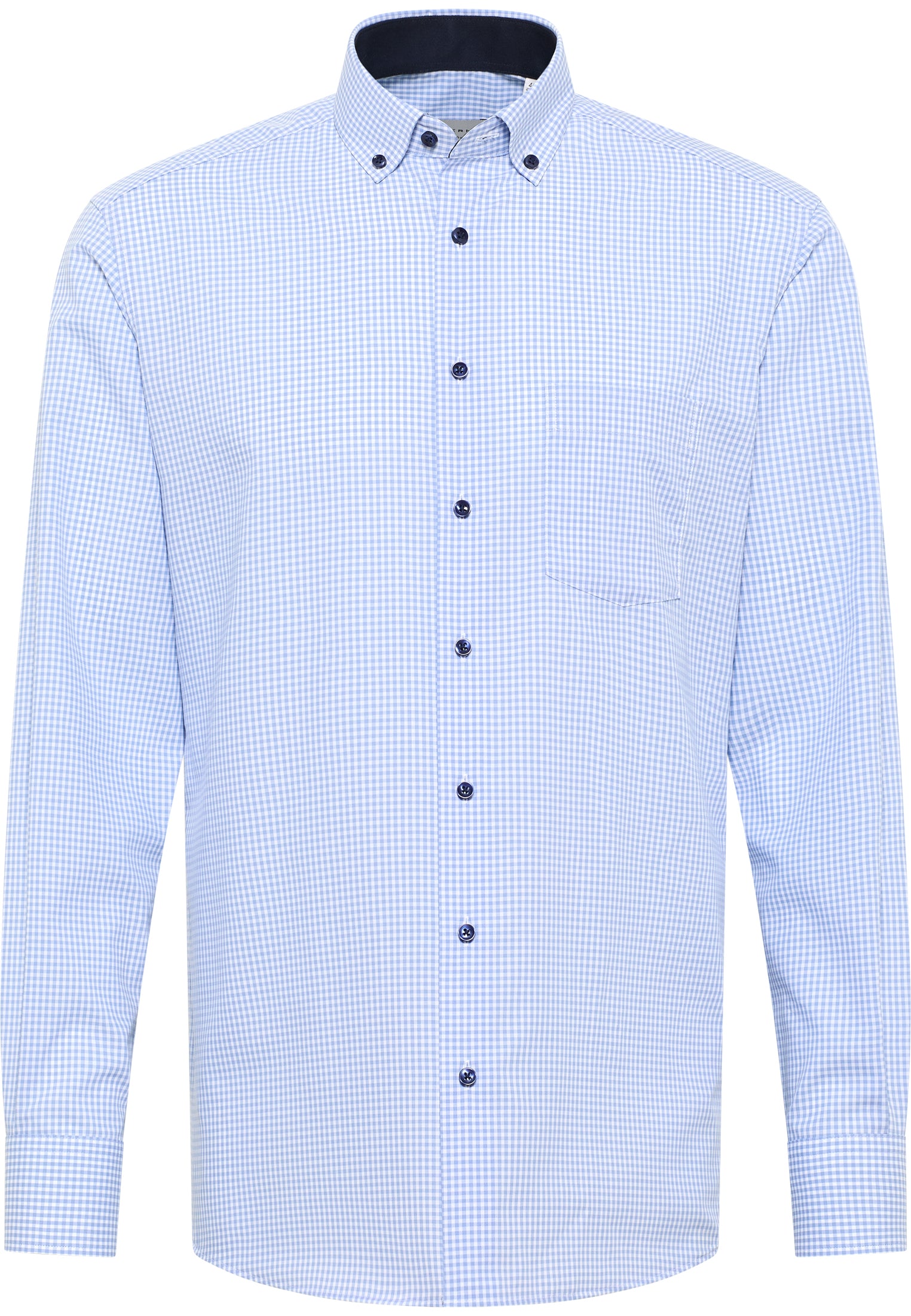 Fashionista Karo Popeline Hemd Herren Bügelfrei