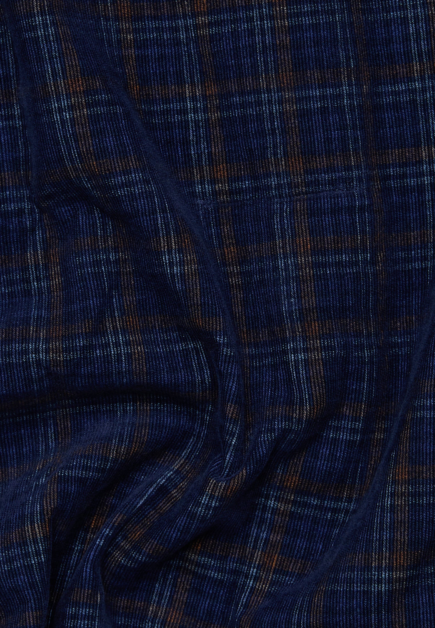 ETERNA Cord-Langarmhemd Herren kariert marineblau