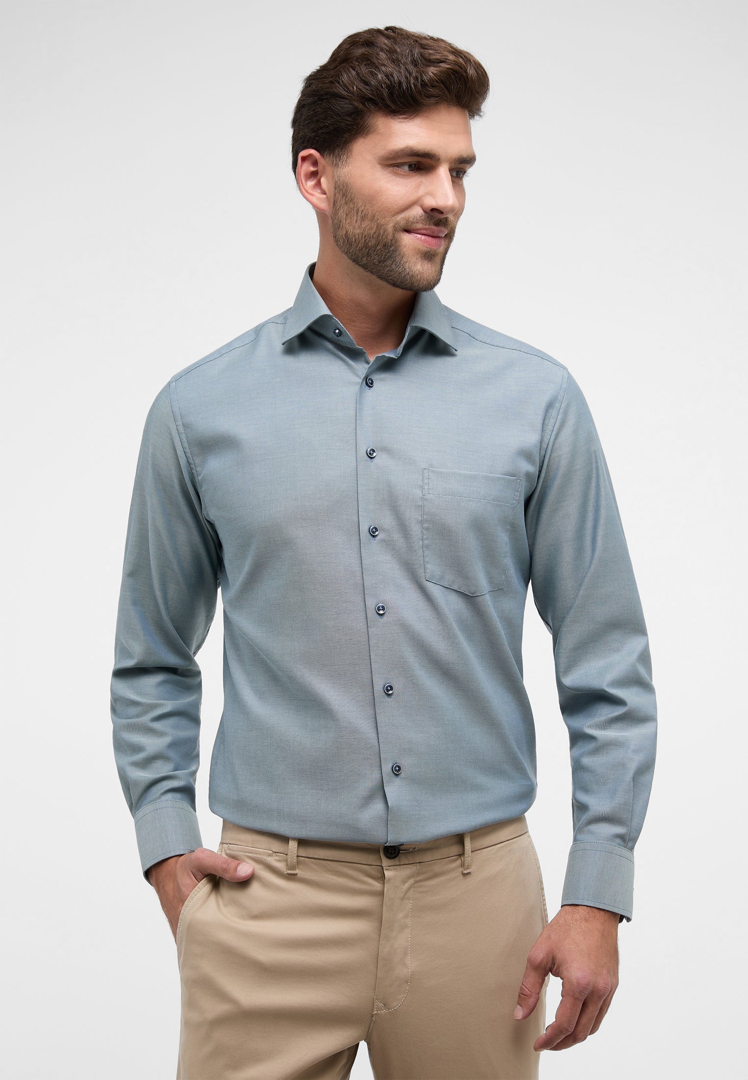 TrendyMan Hemd Modern Fit Herren Bügelfrei