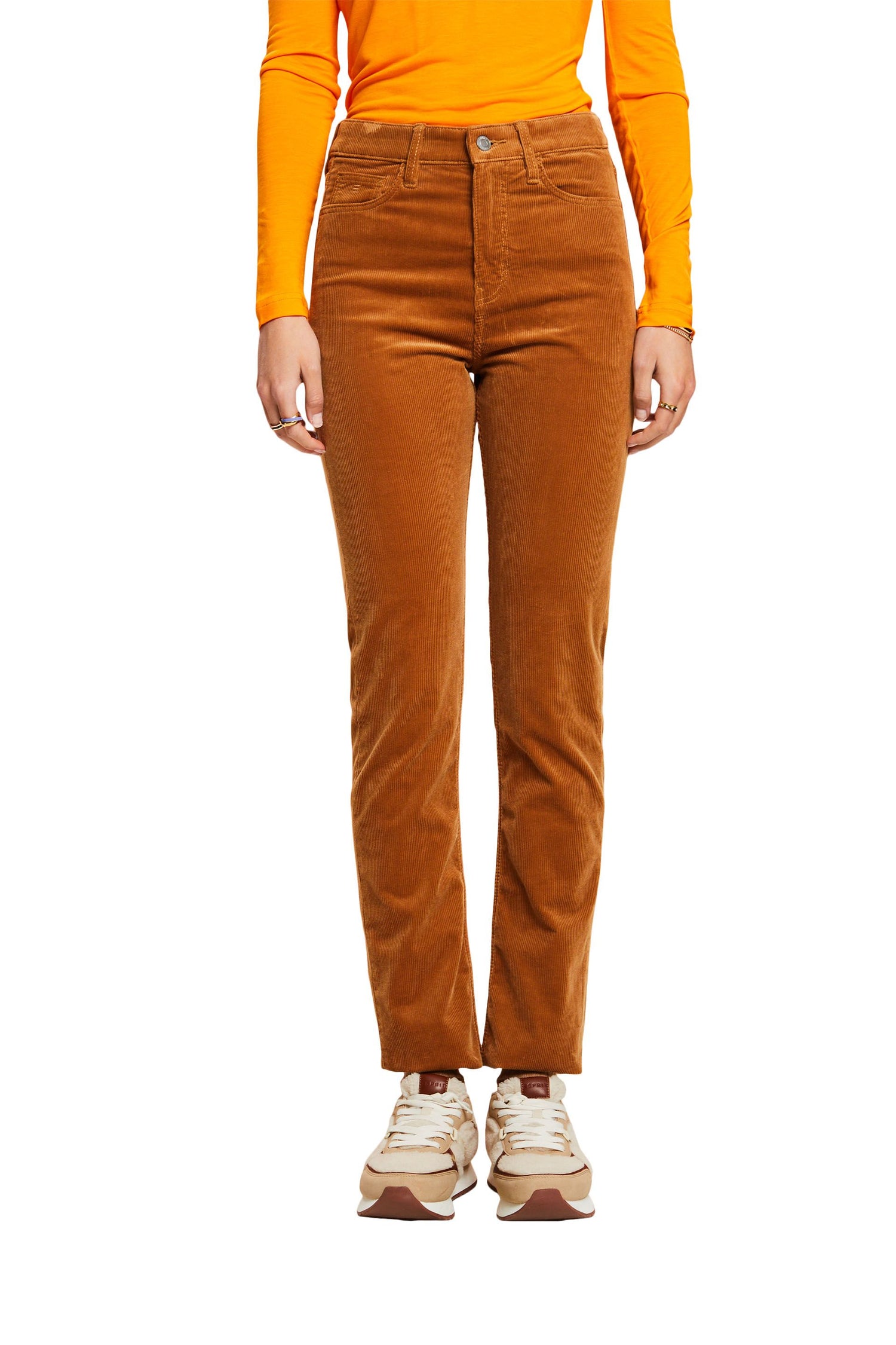 Esprit Cordhose Damen Stretch Gerade Passform