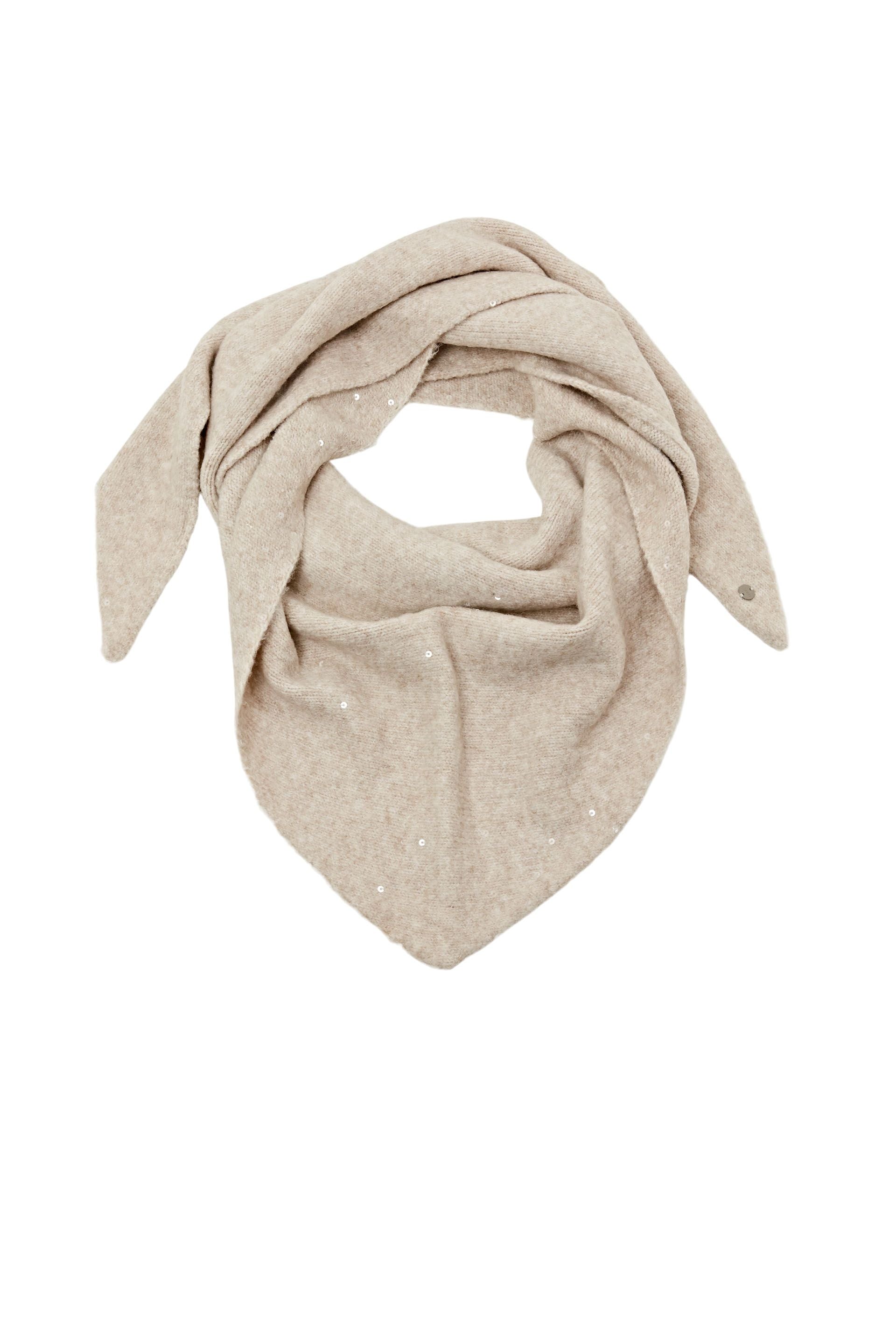 Esprit Strick Dreieckstuch Damen mit Allover-Pailletten