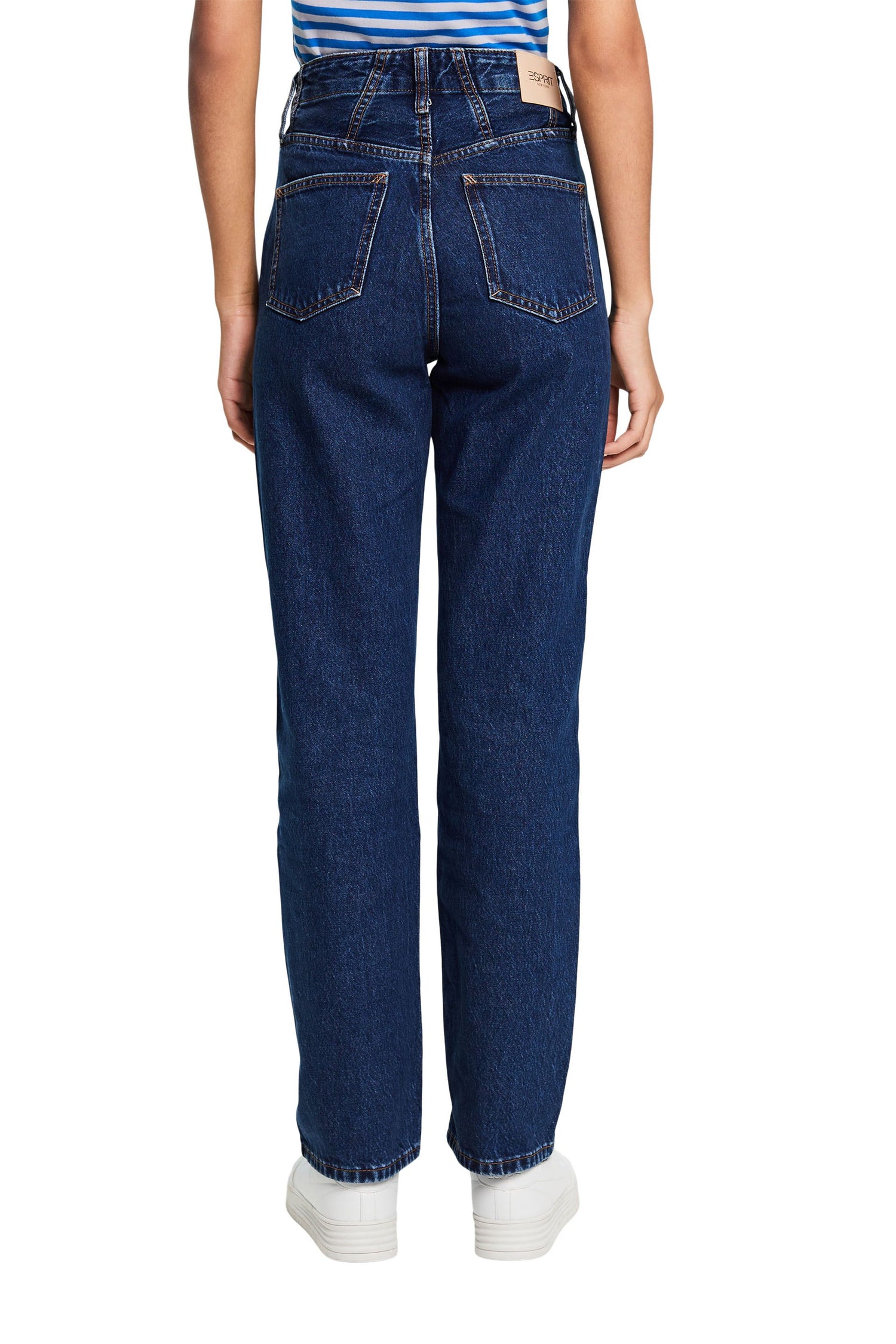 Esprit Denim Jeans für Damen - Klassische Baumwollhose mit hohem Bund
