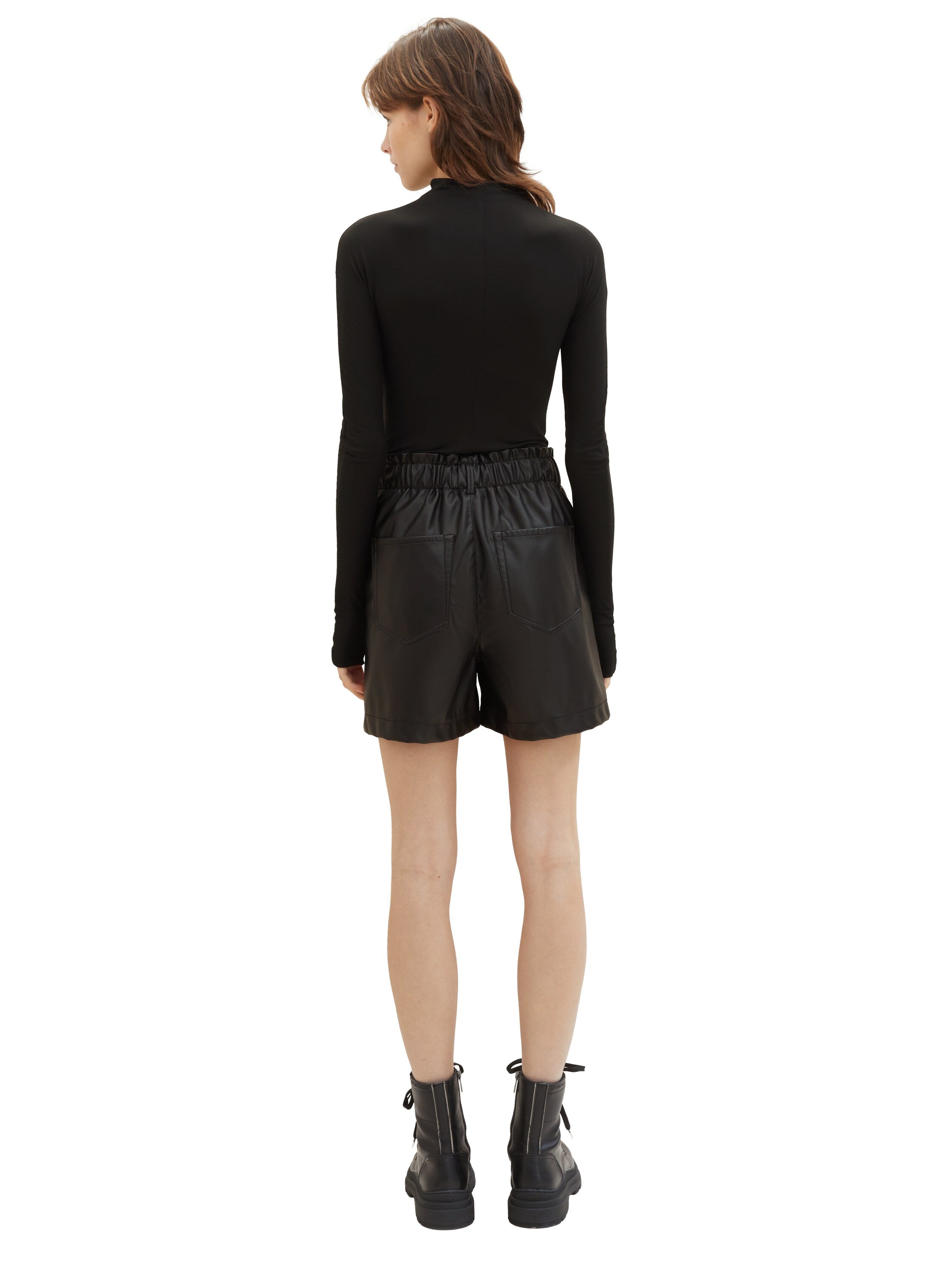 Tom Tailor Denim High Waisted Shorts Female deep black