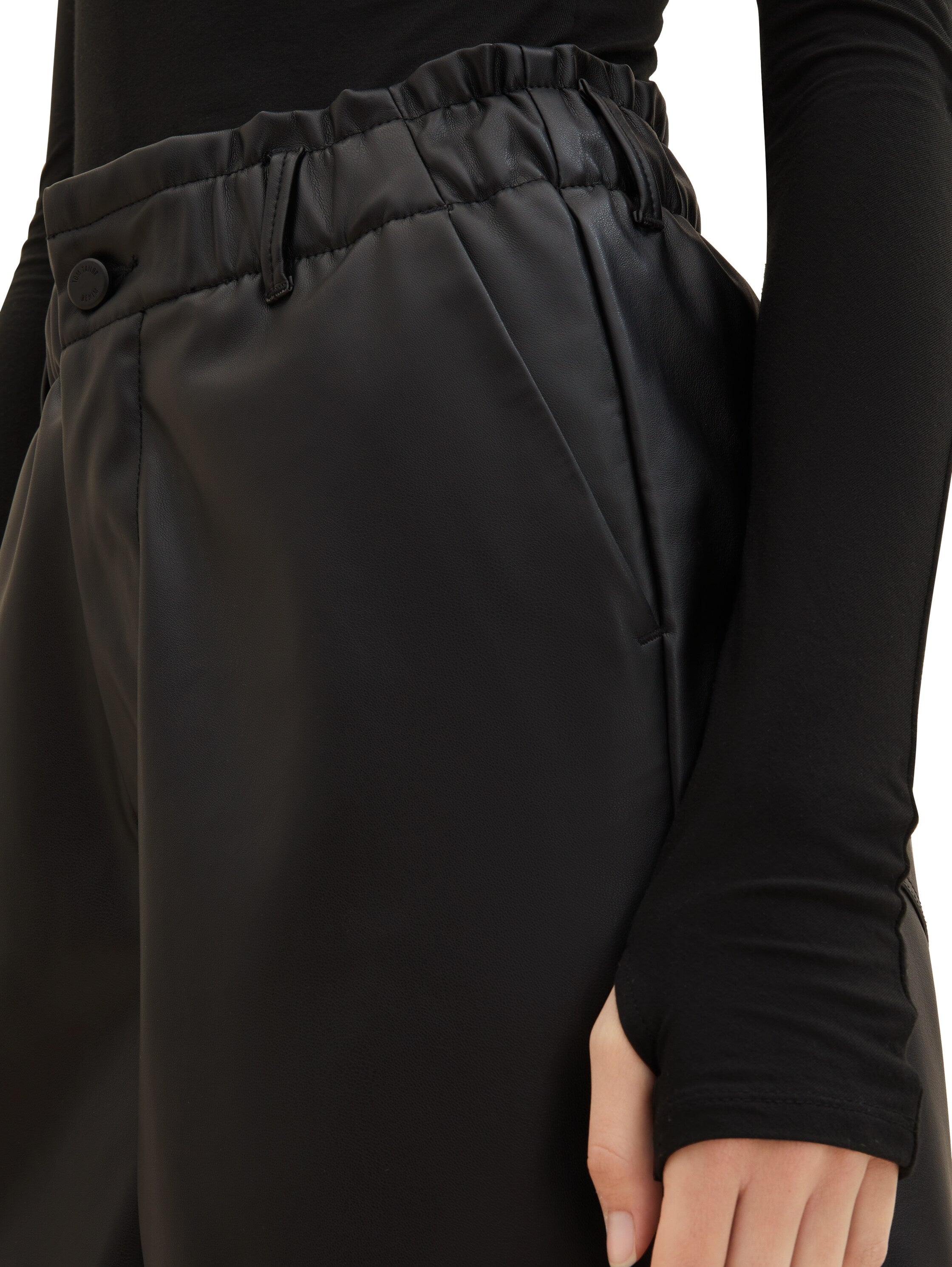 Tom Tailor Denim High Waisted Shorts Female deep black