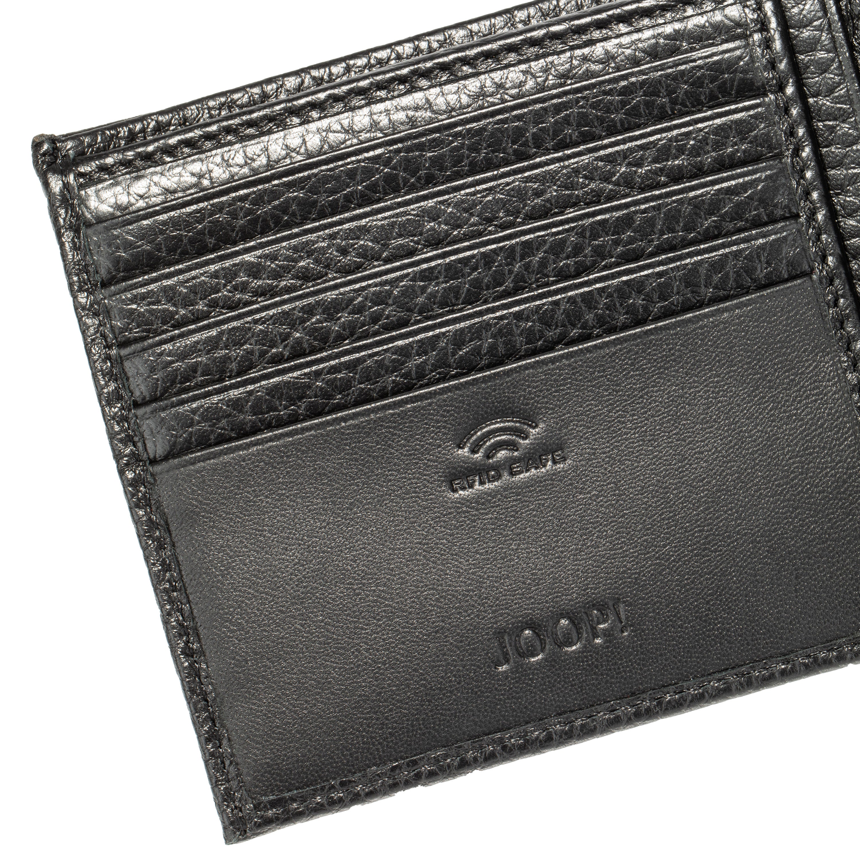 Müller & Meirer Geldbörse Damen RFID-Schutz Leder Schwarz