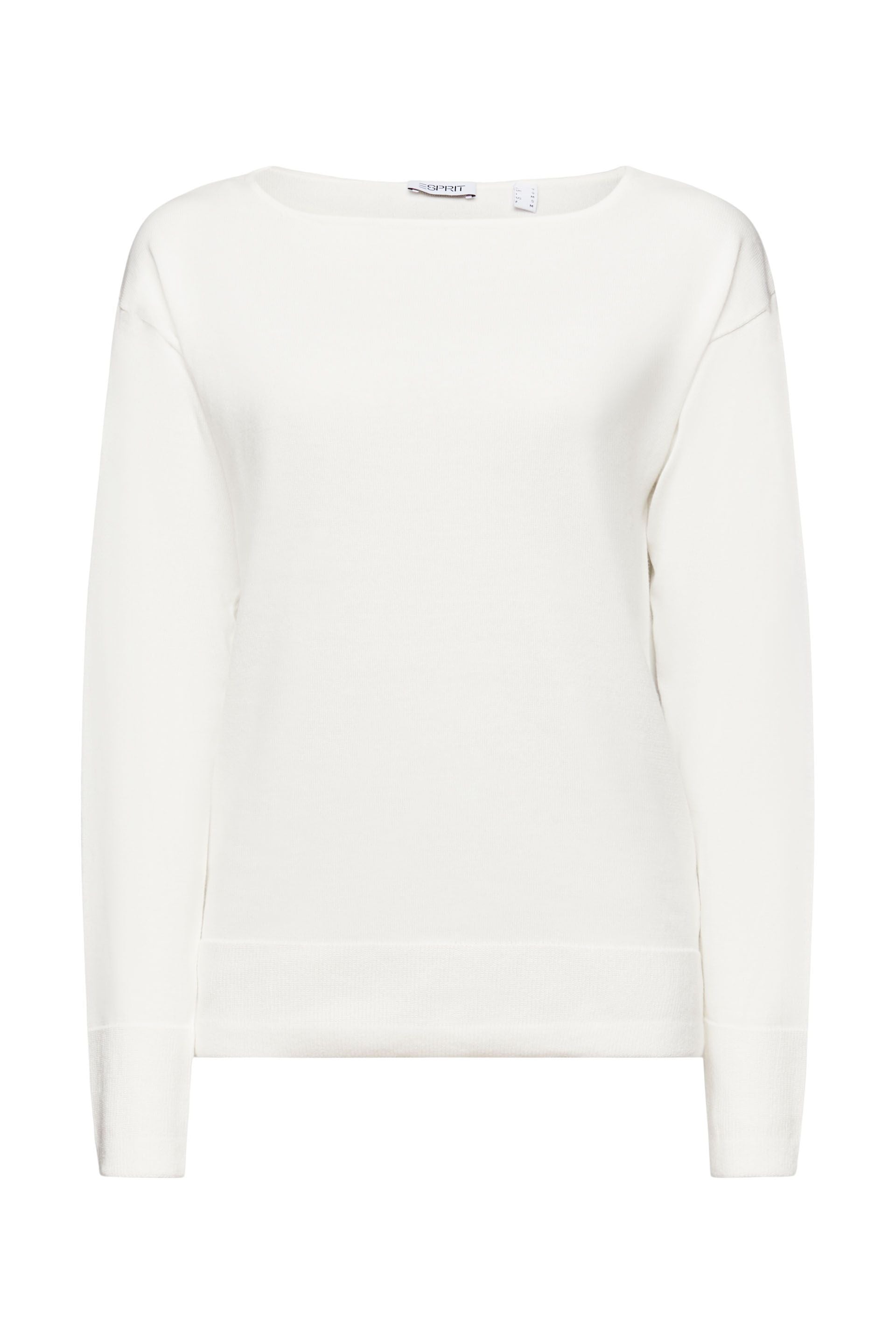 Esprit Feinstrick Baumwollpullover Damen Entspannte Passform
