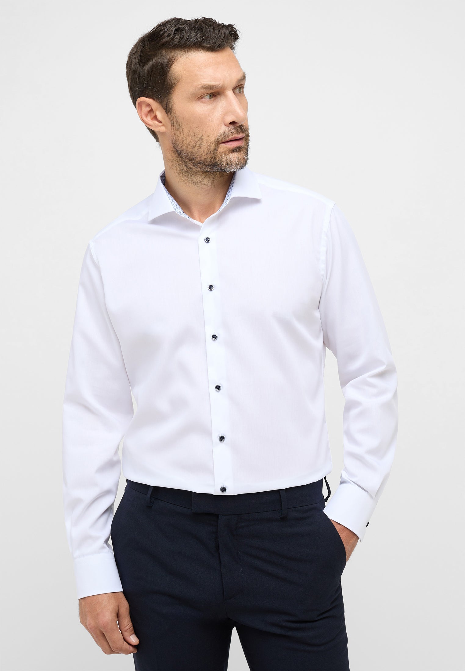 LUXUS SHIRT Original Popeline Herren Knitterfrei