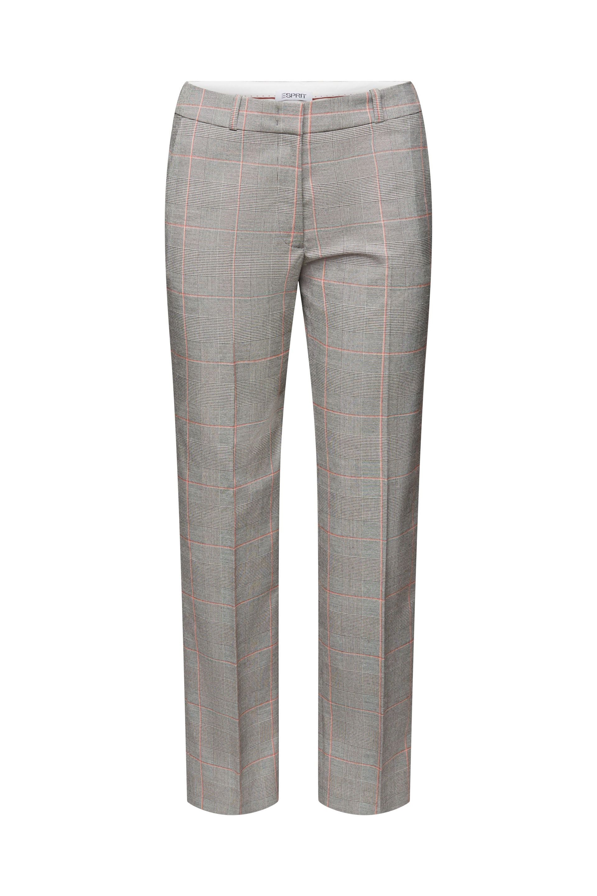 Esprit Karomuster Stretchhose Damen Regular Fit