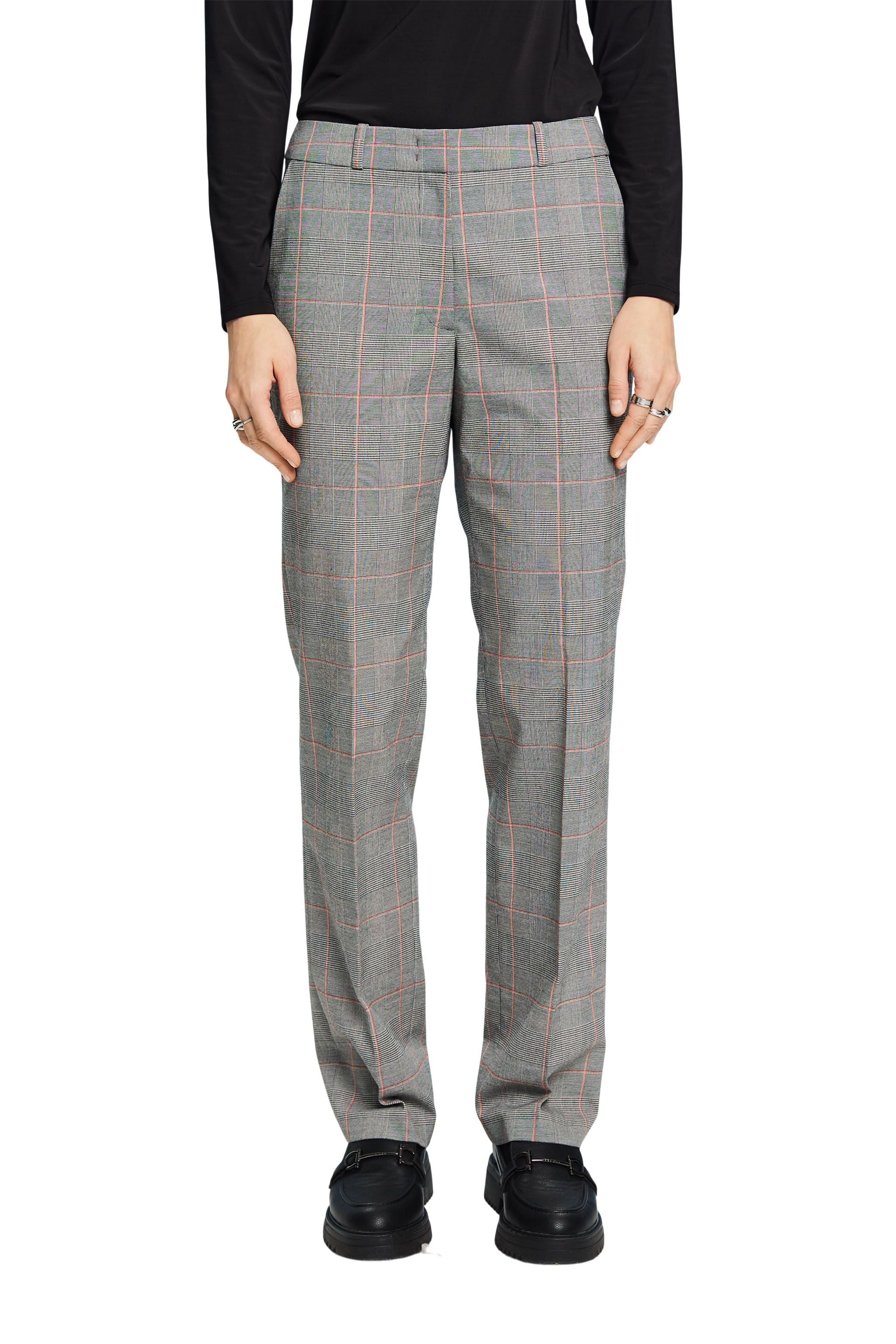 Esprit Karomuster Stretchhose Damen Regular Fit