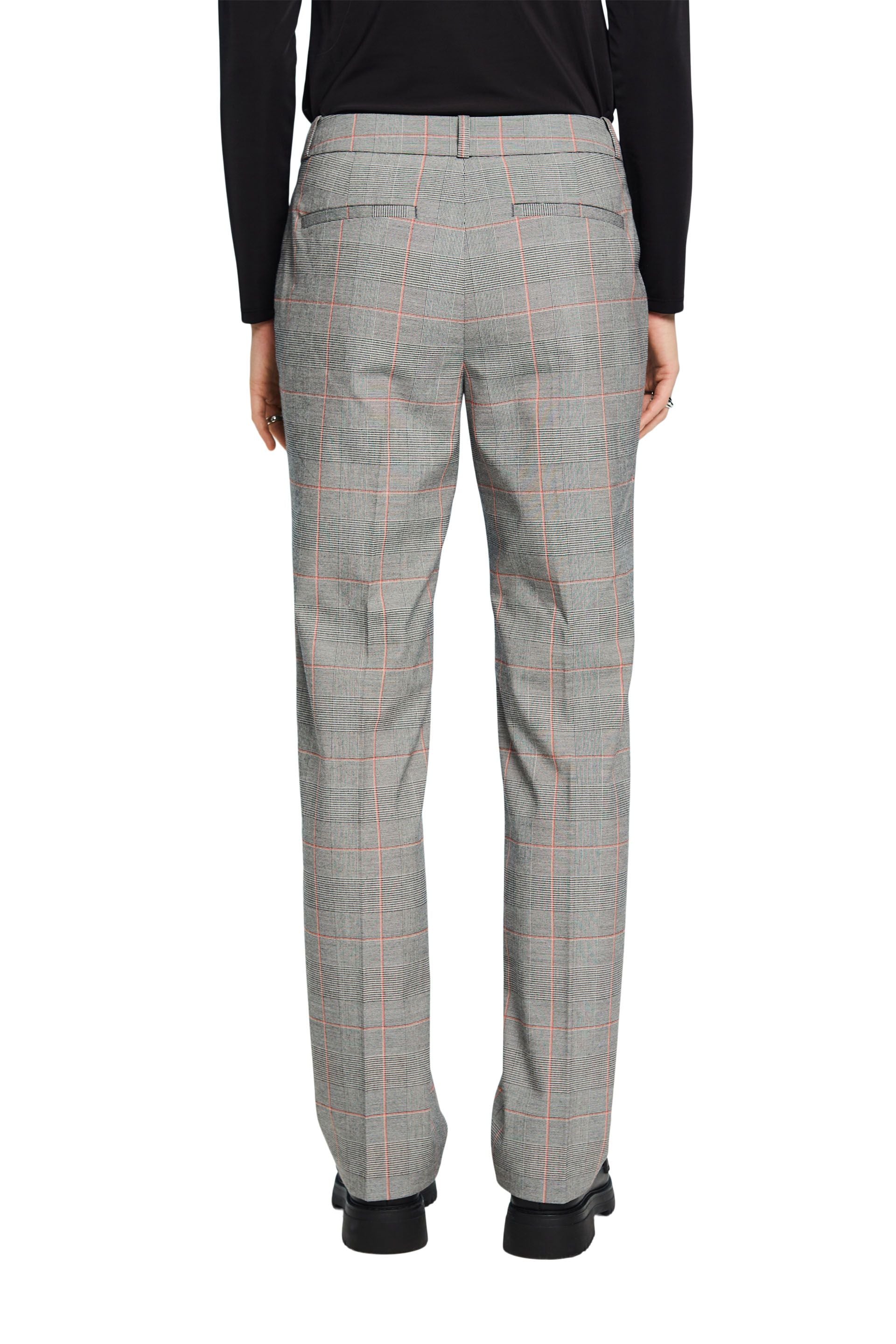 Esprit Karomuster Stretchhose Damen Regular Fit