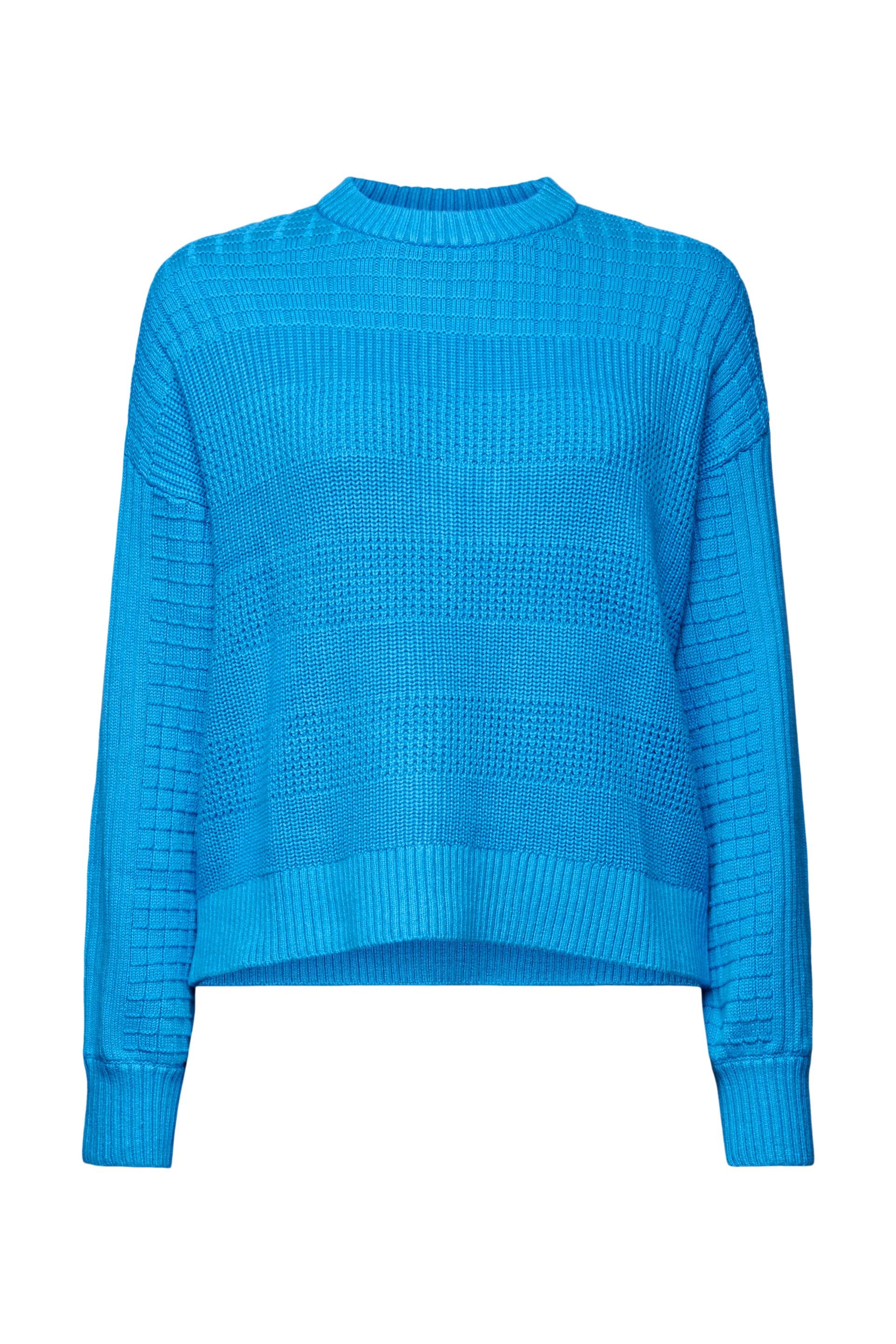 Esprit Baumwollstrickpullover für Damen - Strukturiertes Muster