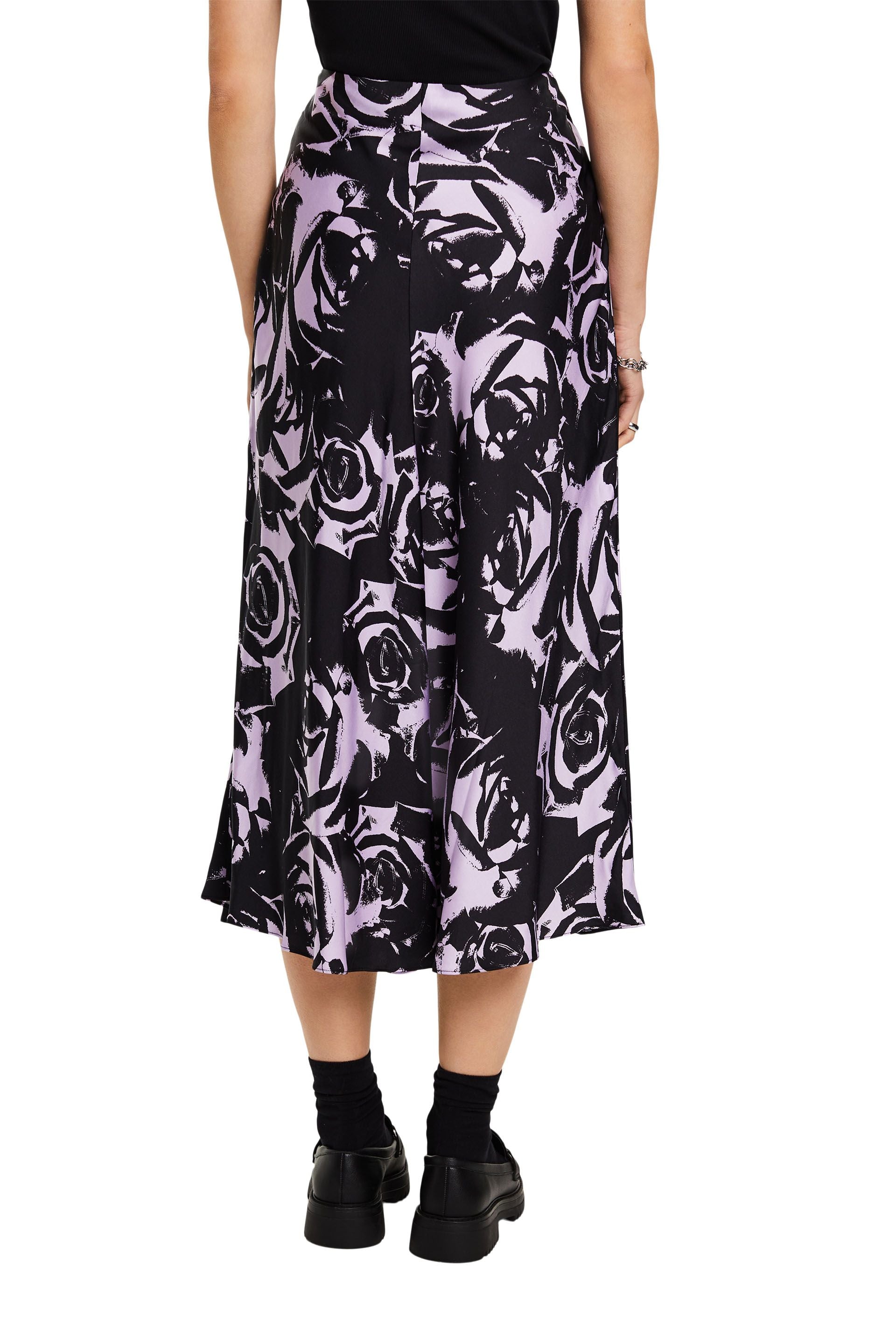 Esprit A-Linie Satin Kleid Erwachsene Allover-Print