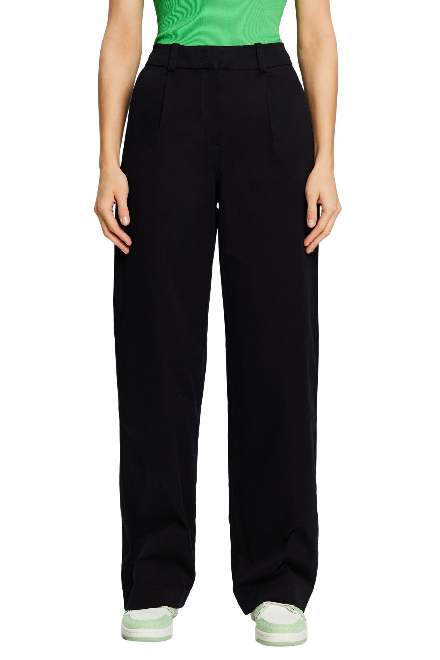 ESPRIT Weite Baumwollstretch-Hose für Damen