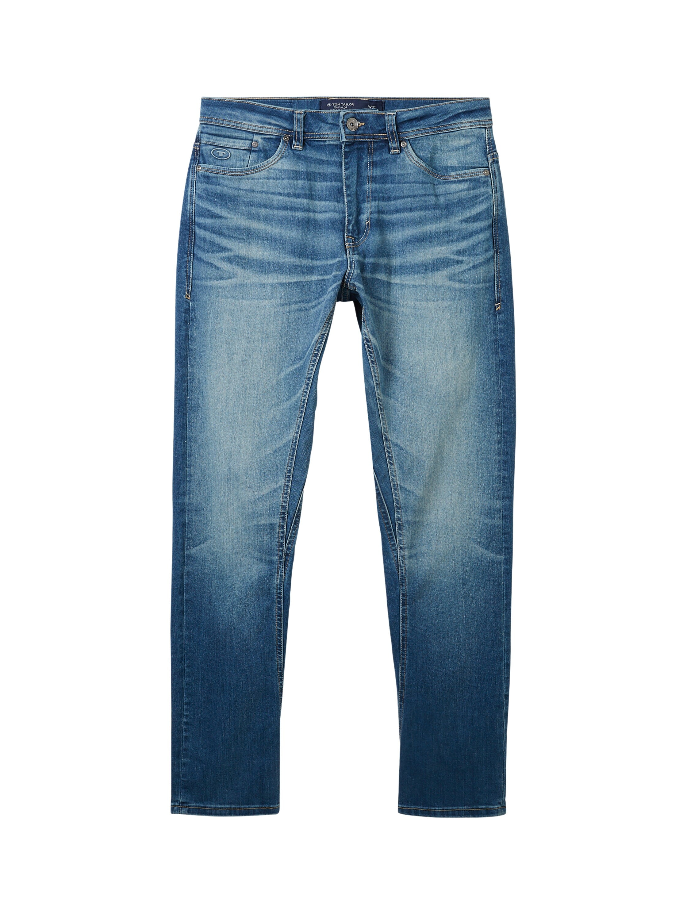 Tom Tailor Denim Jeans Regular Tapered Fit Herren mit recycelter Baumwolle