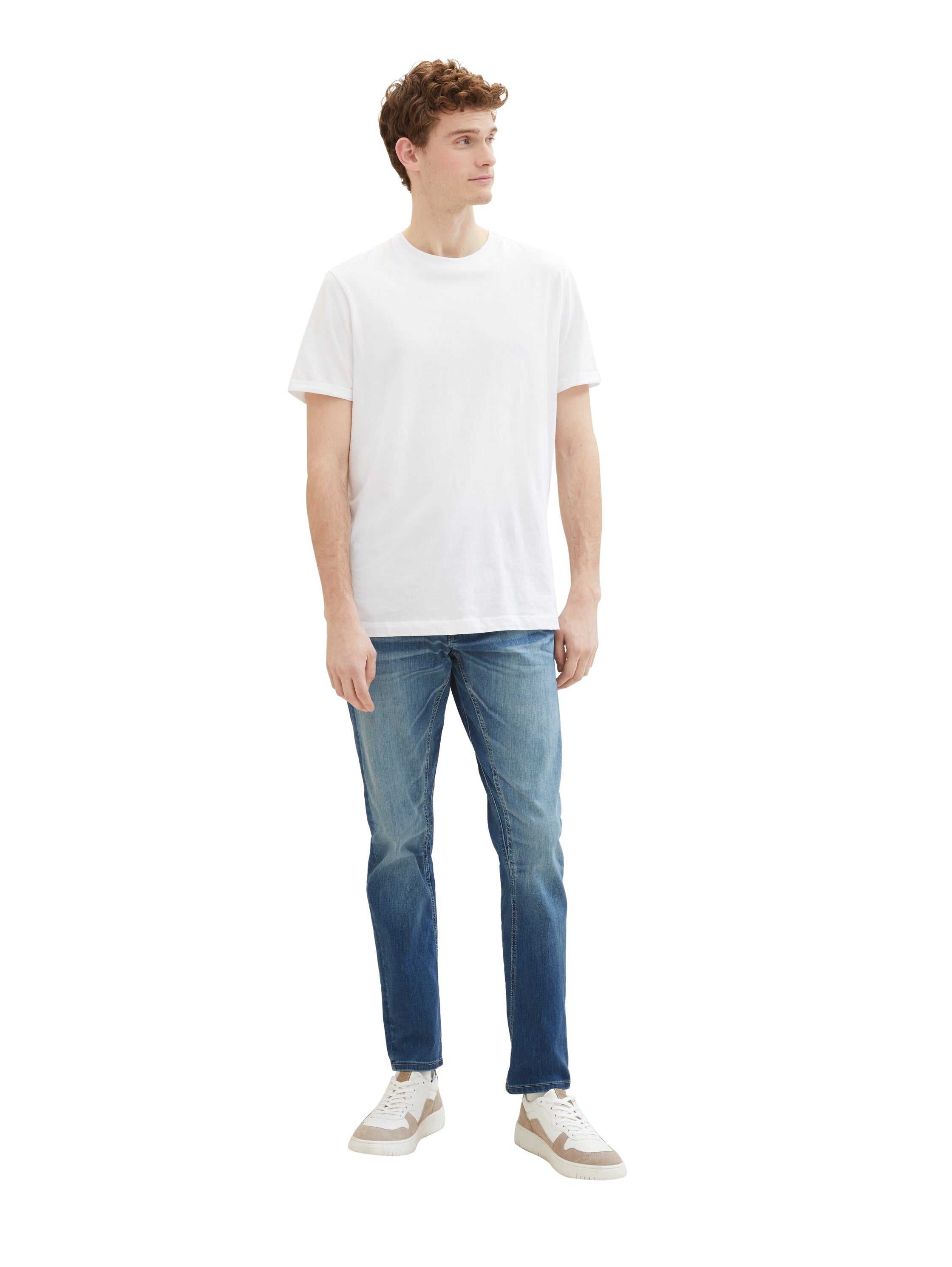 Tom Tailor Denim Jeans Regular Tapered Fit Herren mit recycelter Baumwolle