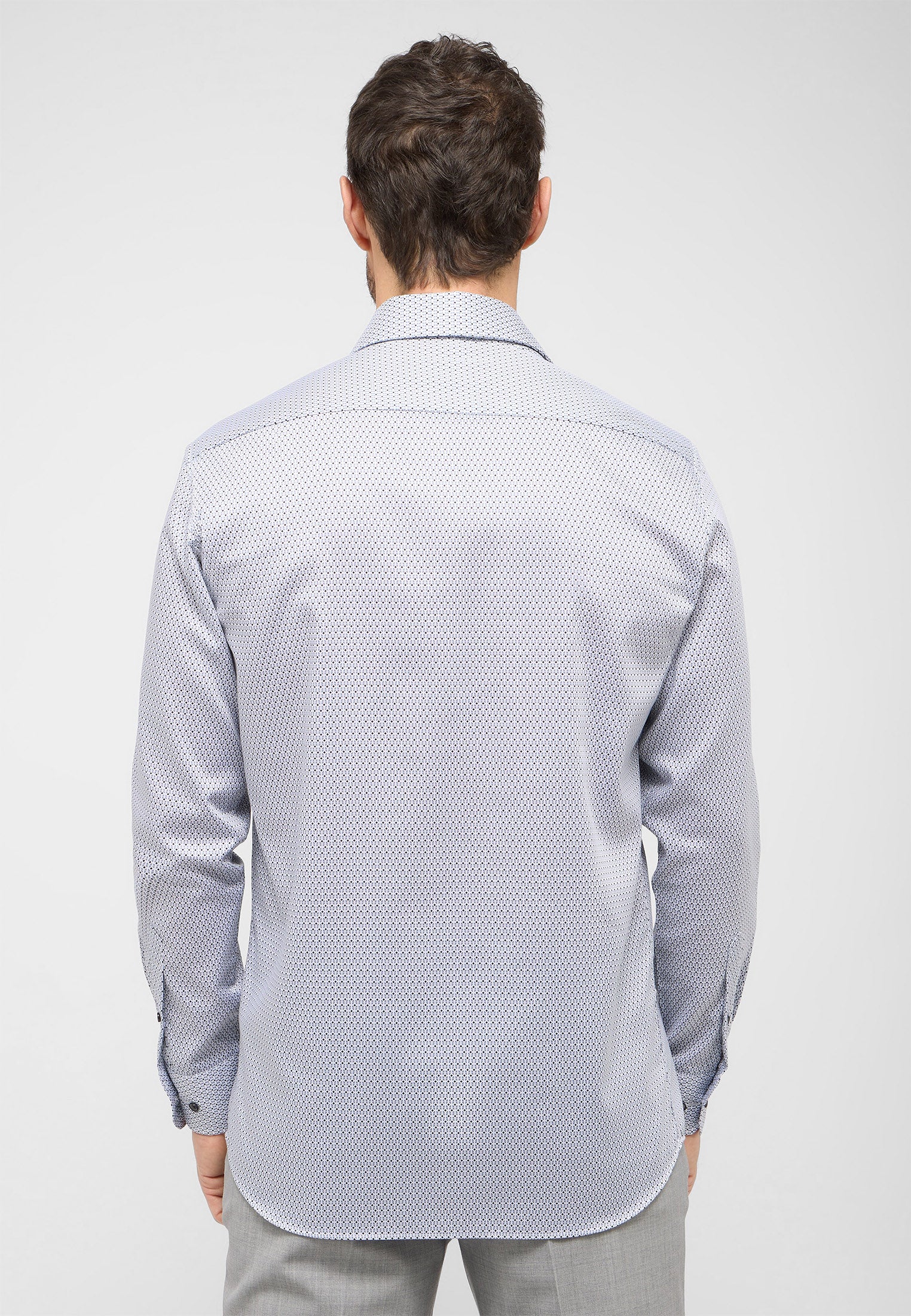 Twill Print-Hemd für Herren Bügelfrei