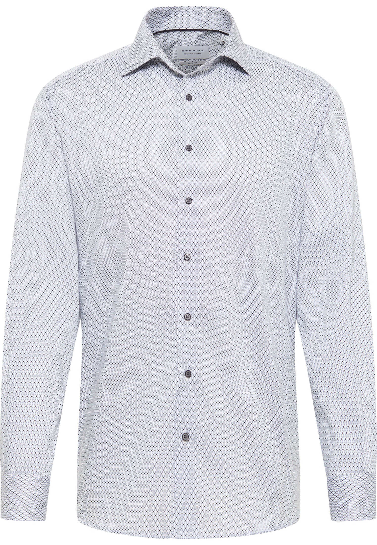 Twill Print-Hemd für Herren Bügelfrei
