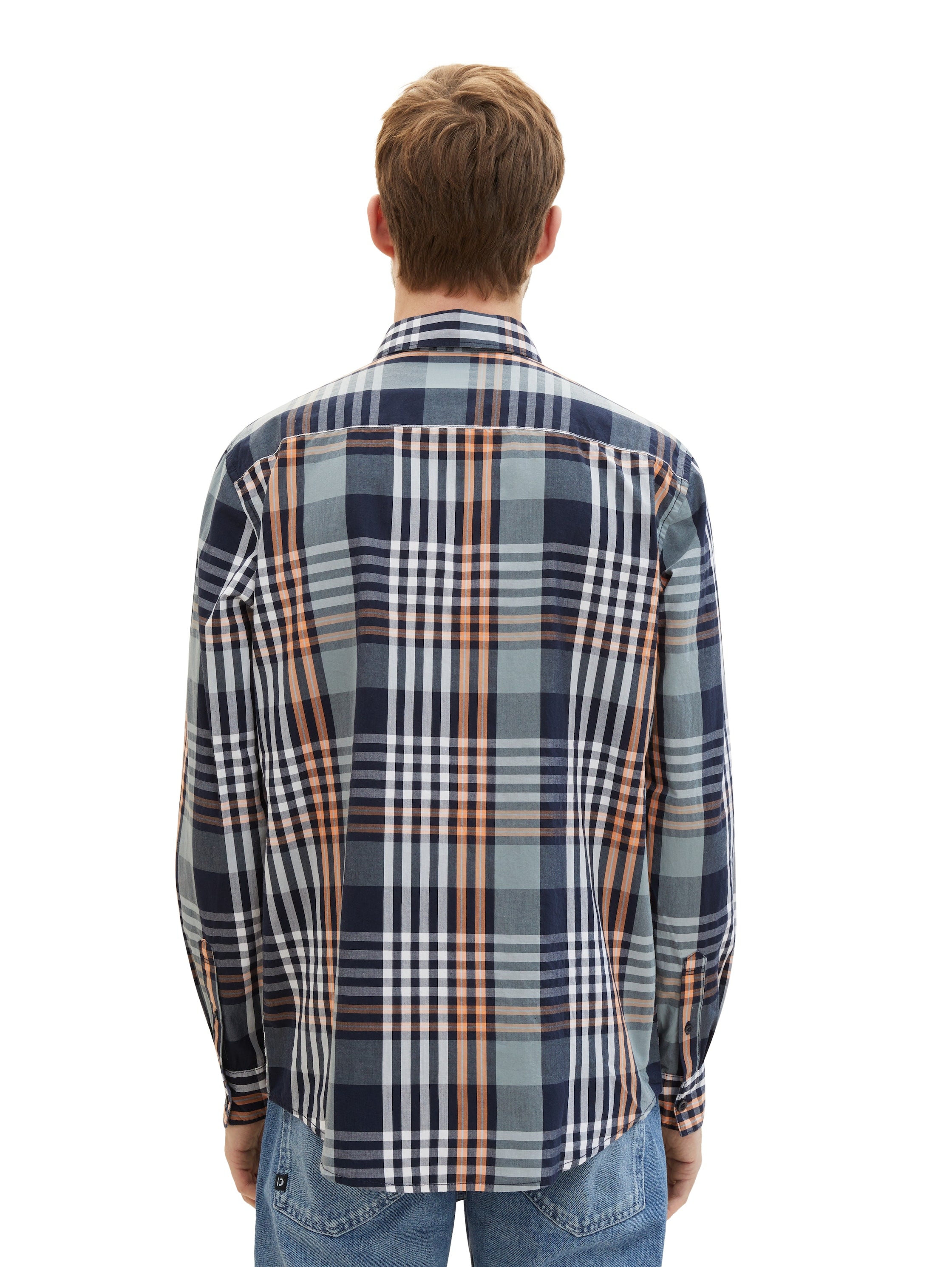 Tom Tailor Denim Hemd Regular Fit Herren Karomuster Baumwolle