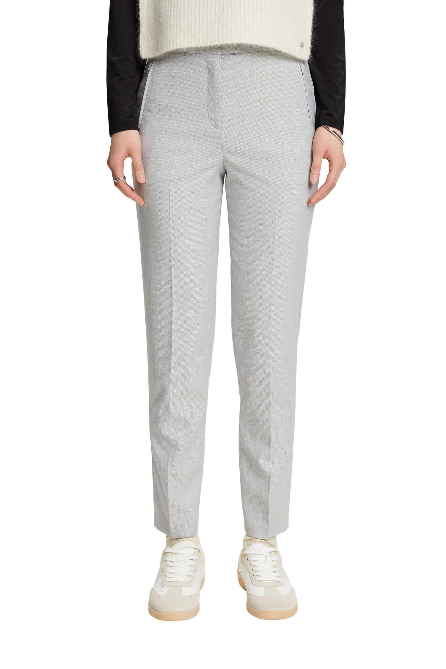 Esprit Bundfaltenhose für Damen mit schmal zulaufenden Beinen