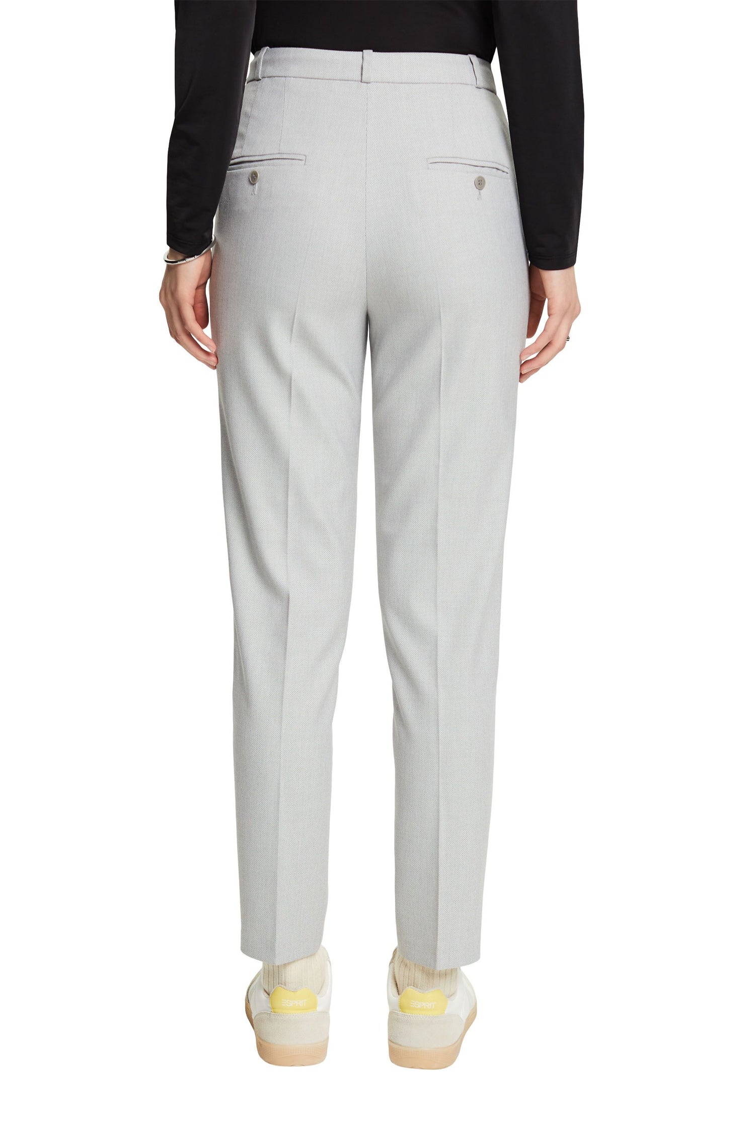 Esprit Bundfaltenhose für Damen mit schmal zulaufenden Beinen
