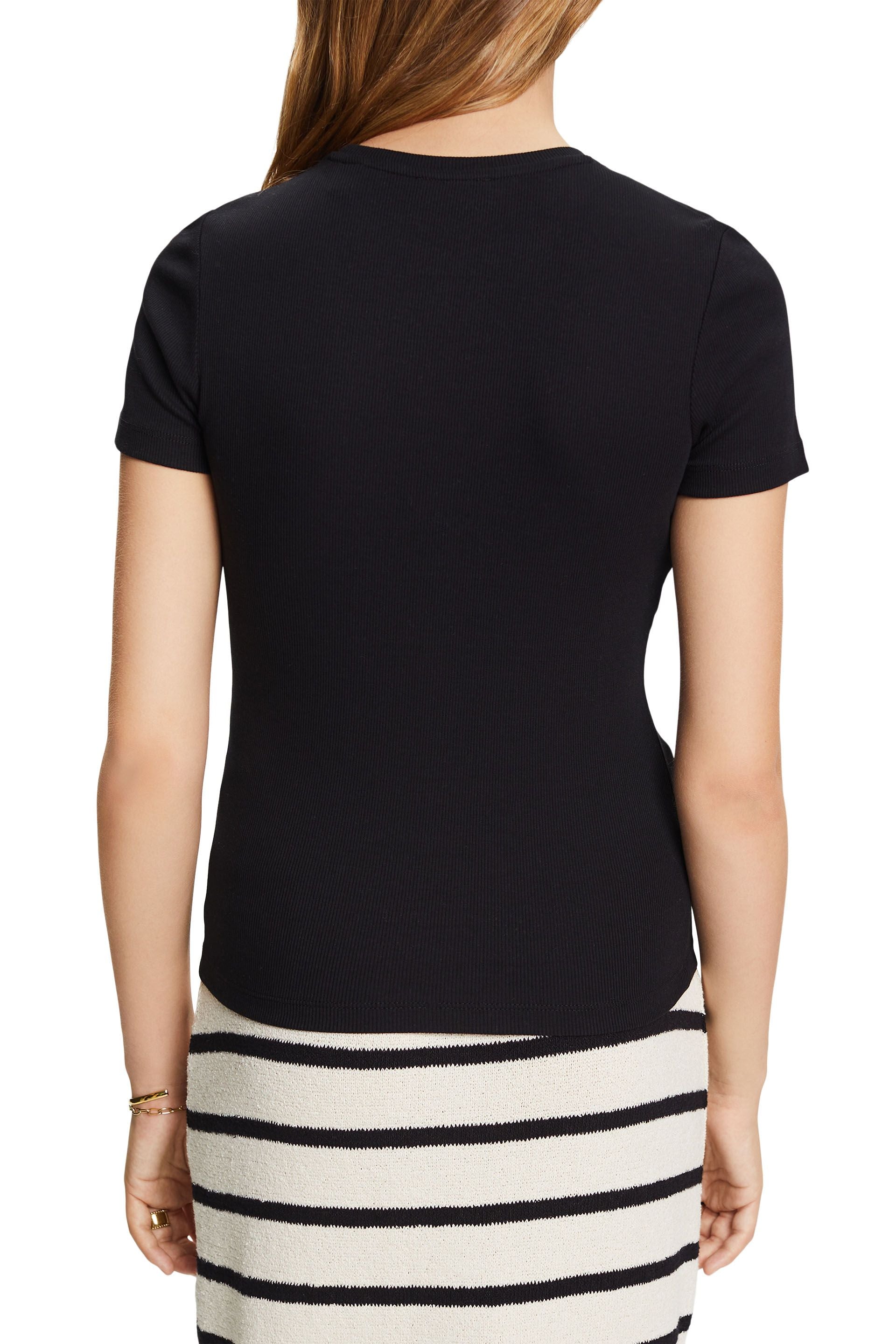 ESPRIT Baumwolljersey Stretch Top Damen Tailliert